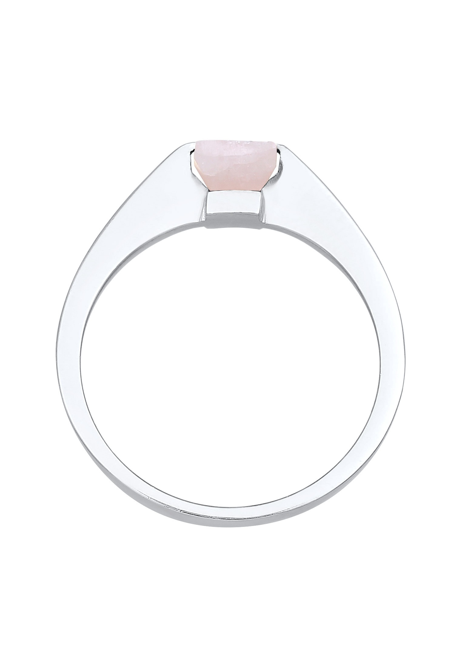 Elli Premium Silberring »Ring Solitär Edelstein Viereck Klassik 925 Silber«