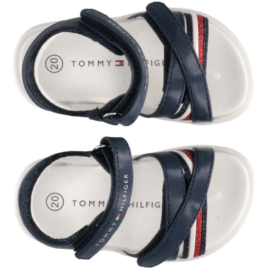 Tommy Hilfiger Sandale »STRIPES VELCRO SANDAL«