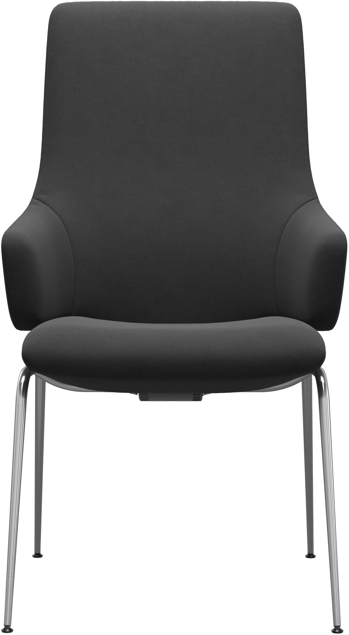 Stressless® Polsterstuhl »Laurel« () High Back mit Armlehne, Größe L, mit Beinen aus Stahl in Schwarz matt