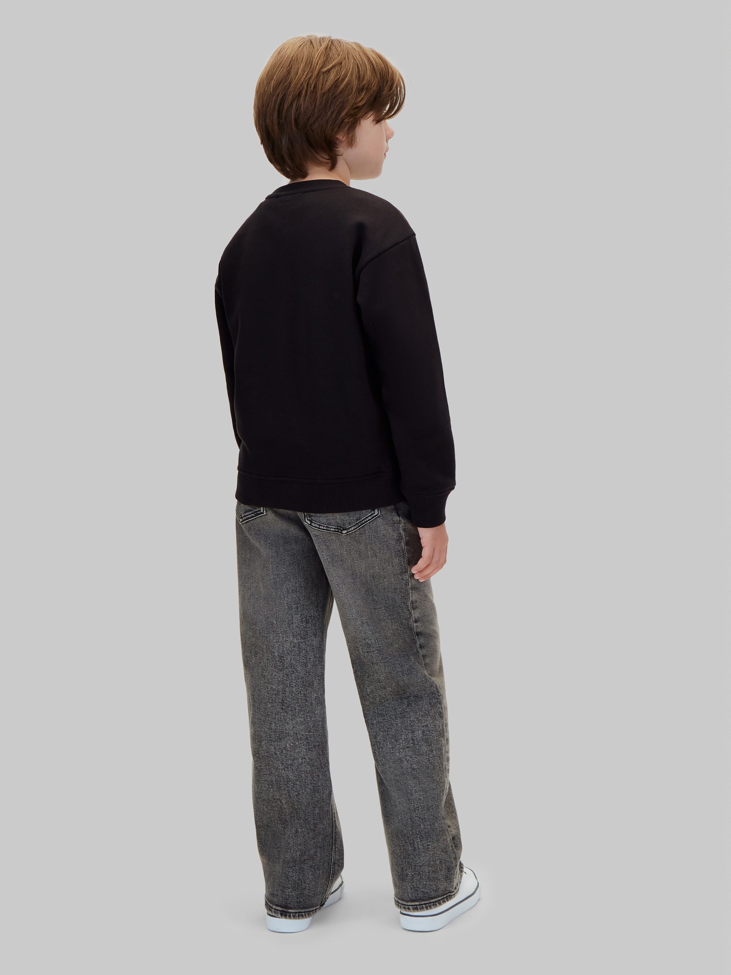 Calvin Klein Jeans Sweatshirt »FILLED MONOLOGO CN SWEATSHIRT«, Regular fit mit Rundhalsausschnitt, Logoschriftzug

