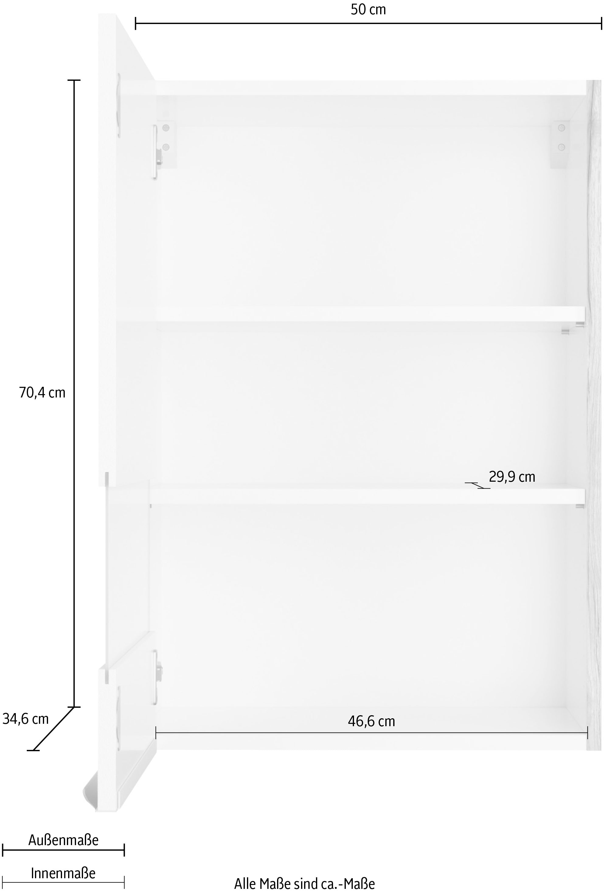 OPTIFIT Glashängeschrank »Aken«