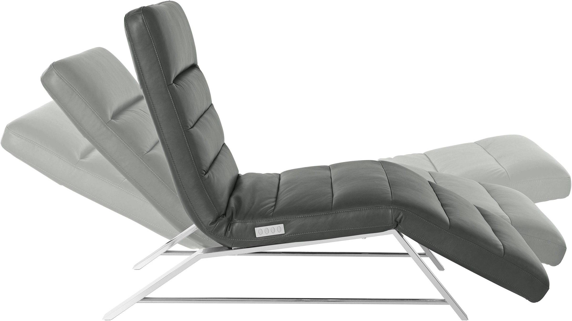 W.SCHILLIG Relaxliege »daily dreams«, Funktionsliege wahlweise mit Motor, Gestell Chrom, Breite 65 cm