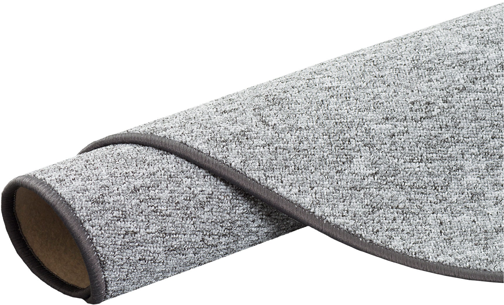 OTTO home Teppich »Fortis, Schlinge, Made in Netherlands« rund 5 mm Höhe Uni Farben, gekettelt, strapazierfähig, Wohnzimmer