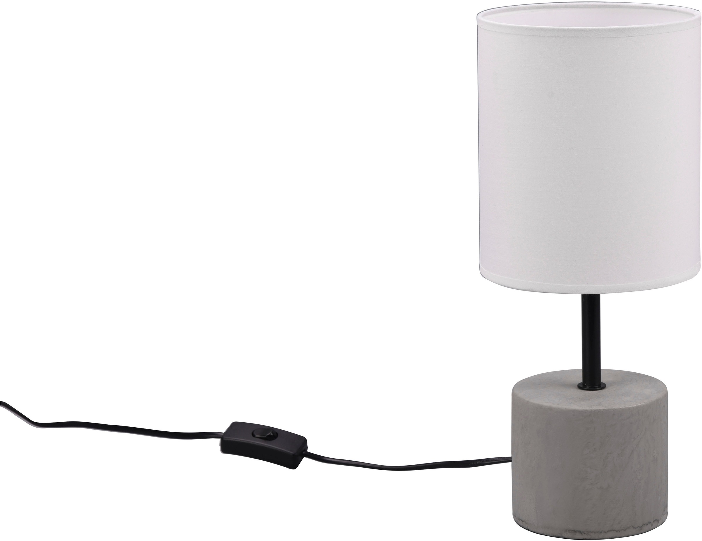 TRIO Leuchten Schreibtischlampe »Ben«, 1 flammig, Leuchtmittel E14 | ohne Leuchtmittel, Tischlampe Industrie-Look Beton exkl 1xE14 max 40W Ø15cm Höhe 35cm