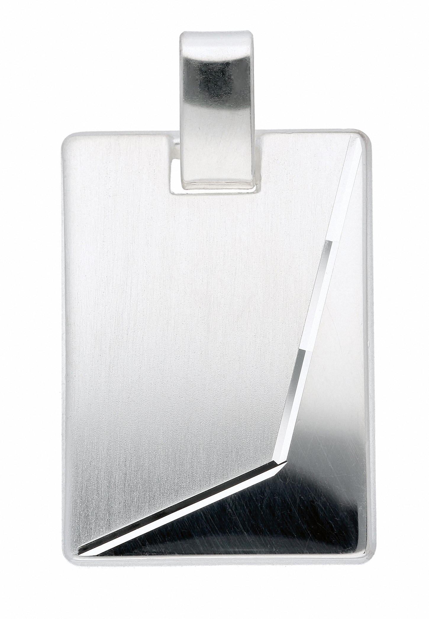 Adelia´s Kettenanhänger »925 Silber Gravurplatte Anhänger«