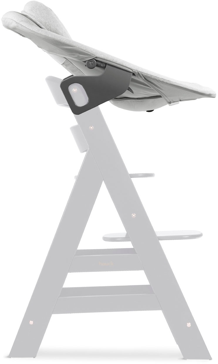 Hauck Babywippe »Alpha Bouncer Premium, Light Grey«, bis 9 kg, für Neugeborene mit Wippgestell, für Hochstuhl Alpha+ und Beta+