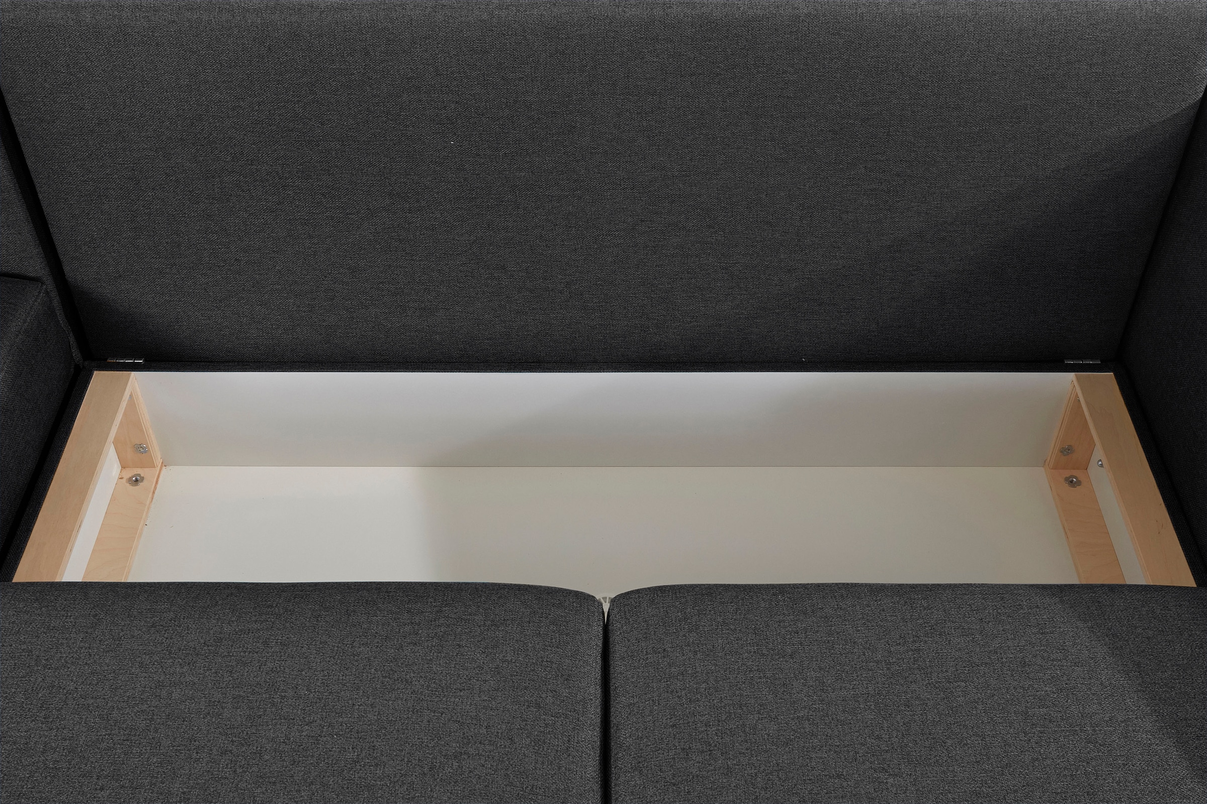 Home affaire Ecksofa »Granbo L-Form« incl. Bettfunktion und Bettkasten, Federkern-Polsterung, Seitentasche