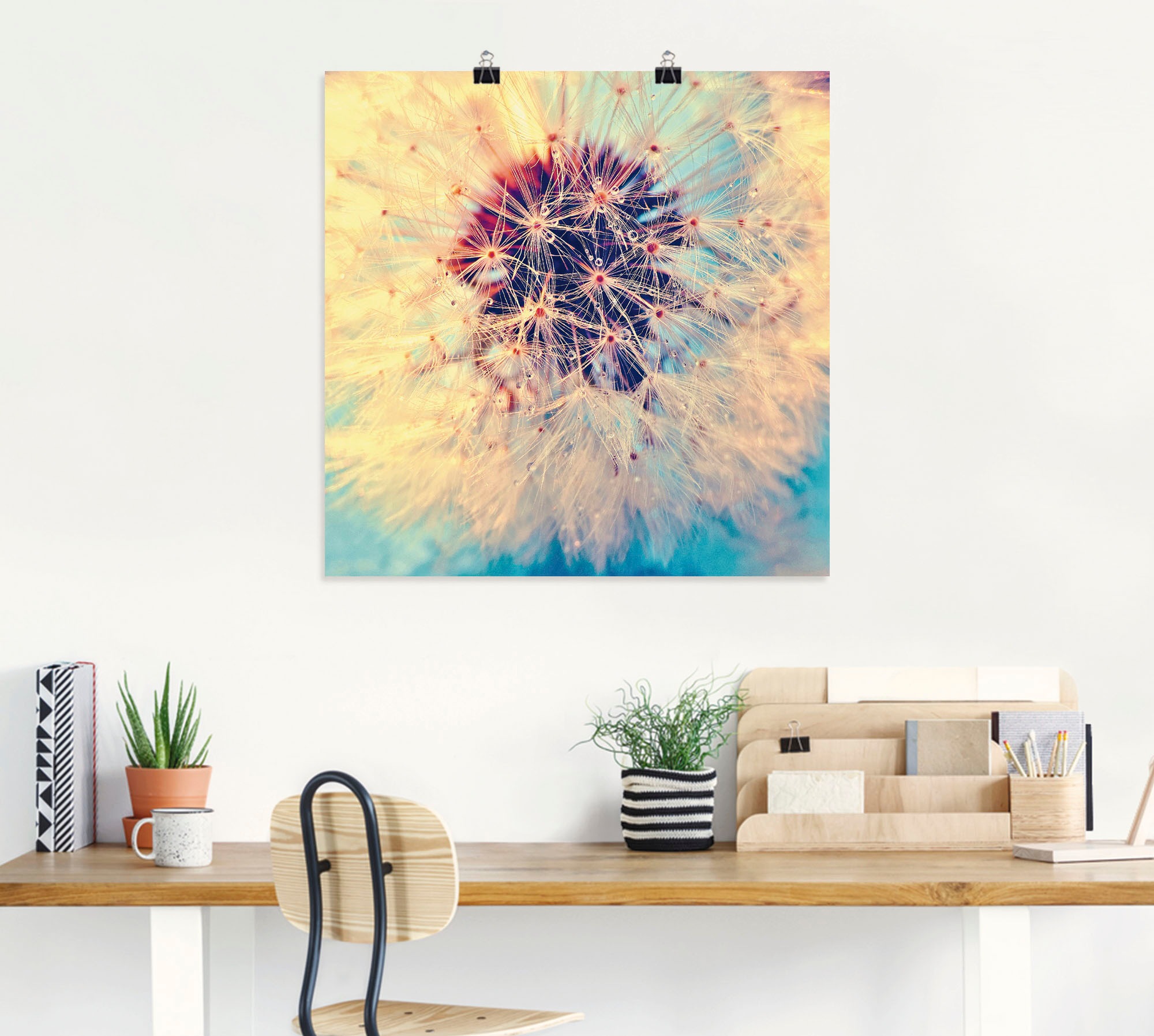 Artland Wandbild »Pusteblume ganz nah«, Blumen, (1 St.), als Alubild, Outdoorbild, Leinwandbild, Poster in verschied. Größen