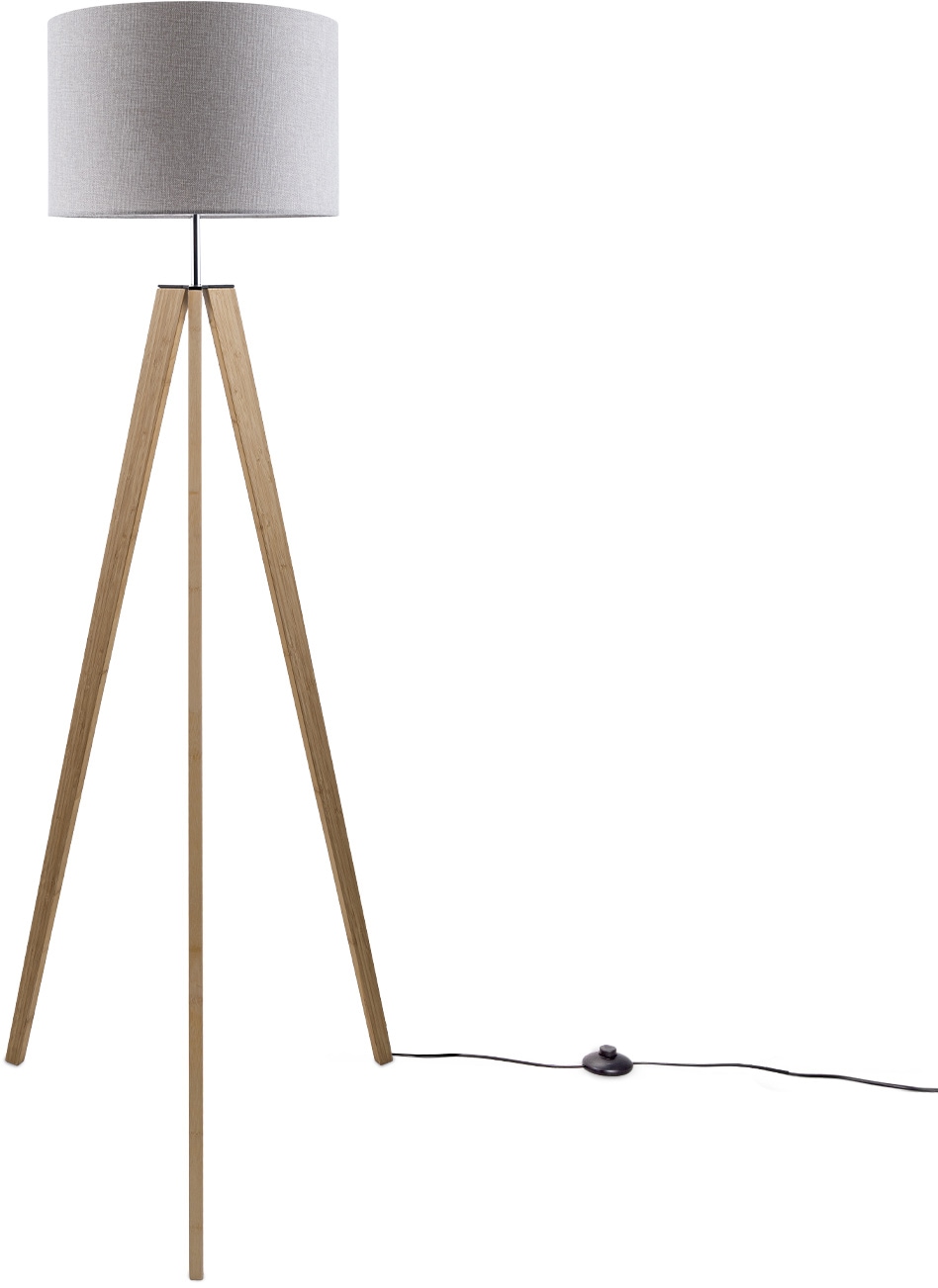 Paco Home Tischleuchte »Canvas uni Color«, 1 flammig-flammig, Stehlampe  Vintage Fuß LED Lampe Wohnzimmer Skandinavischer Stil E27 online kaufen |  mit 3 Jahren XXL Garantie