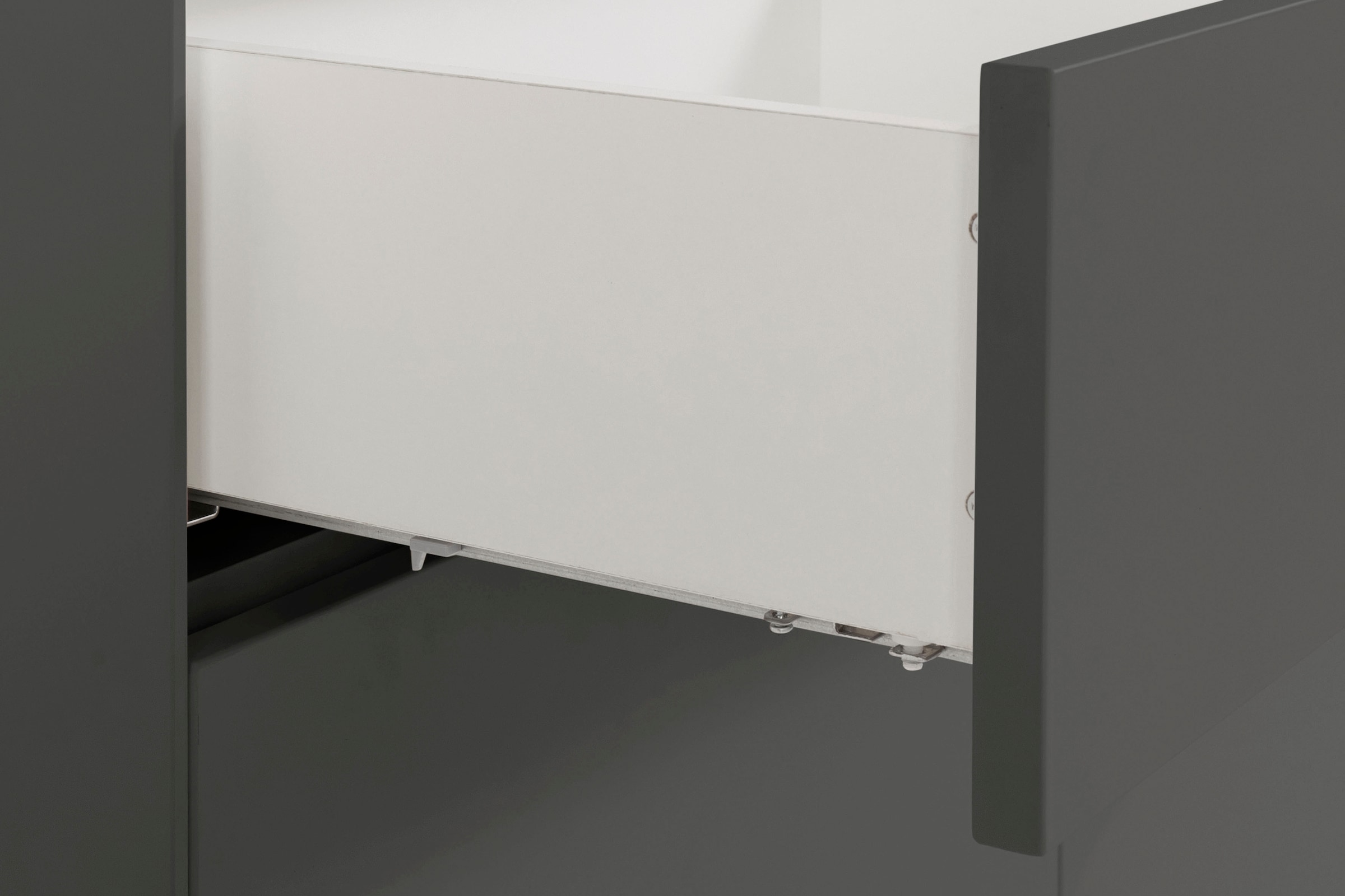 LeGer Home by Lena Gercke Highboard »Essentials«, Höhe: 144cm, MDF lackiert, Push-to-open-Funktion