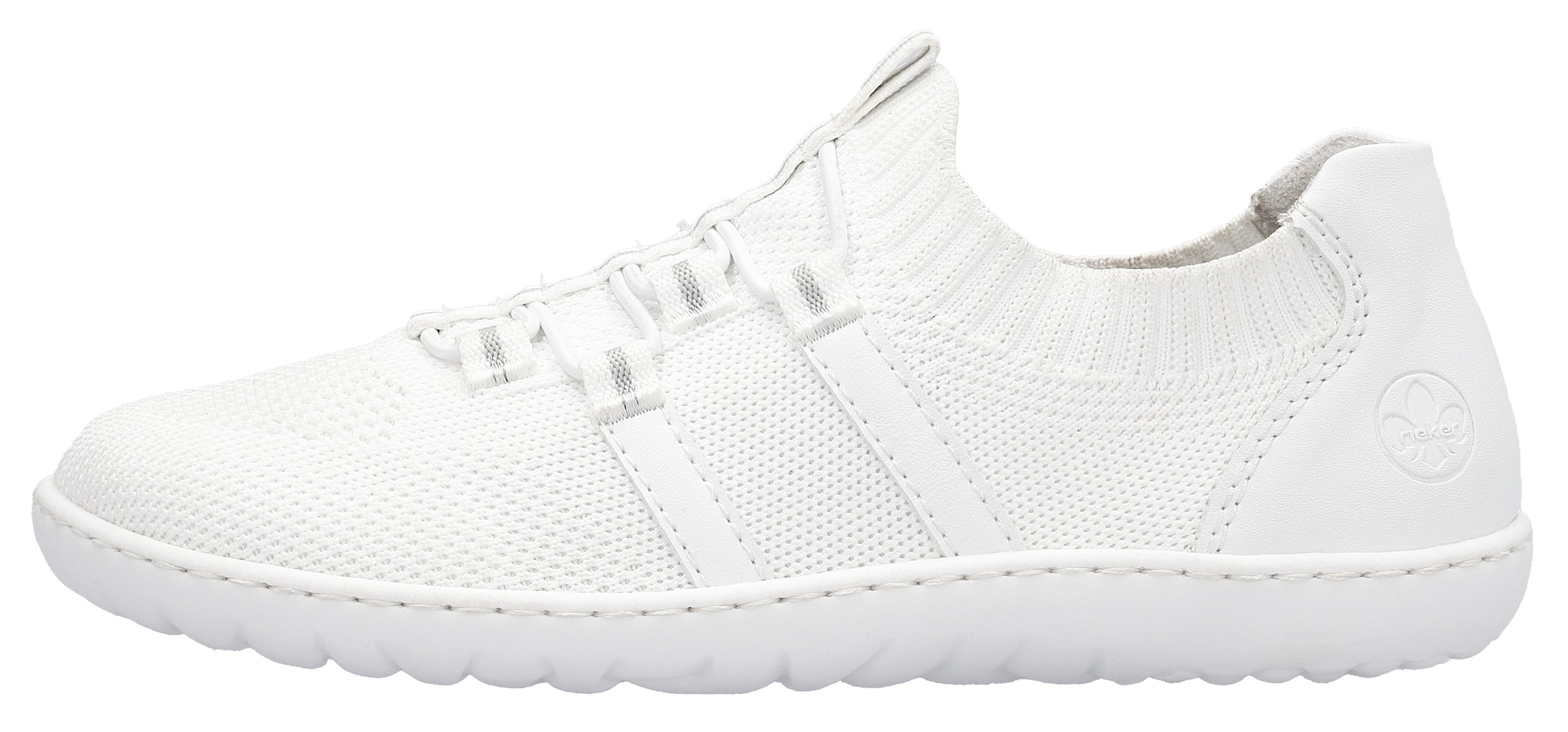 Rieker Slip-On Sneaker »Barfußschuh«, Slipper, Freizeitschuh, Halbschuh mit elastischem Strickschaft