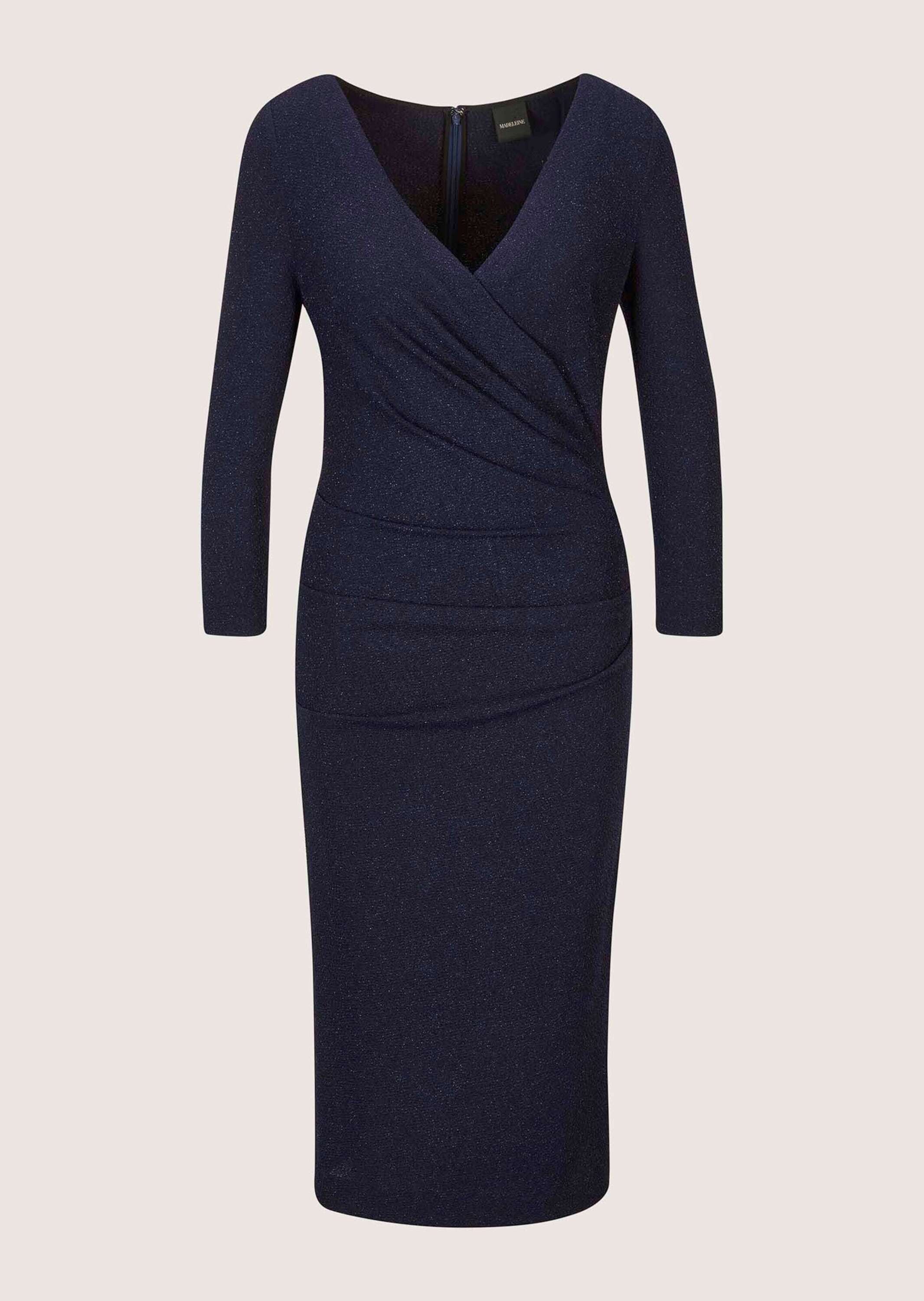 MADELEINE Etuikleid »Etuikleid Stretchkleid in Wickeloptik« Wickeloptik