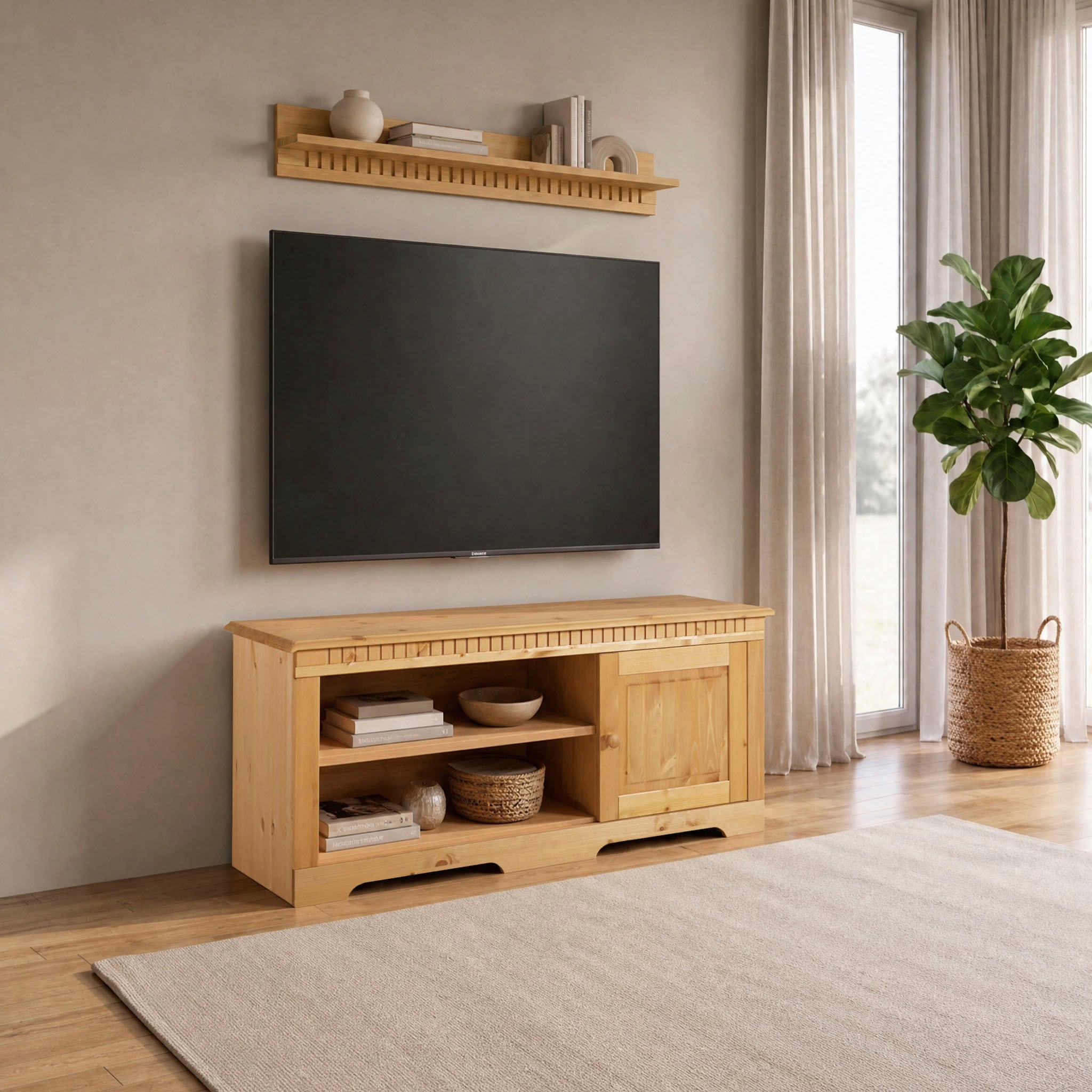 OTTO home Wandboard »Cubrix« aus massivem Kiefernholz, in zwei unterschiedlichen Breiten