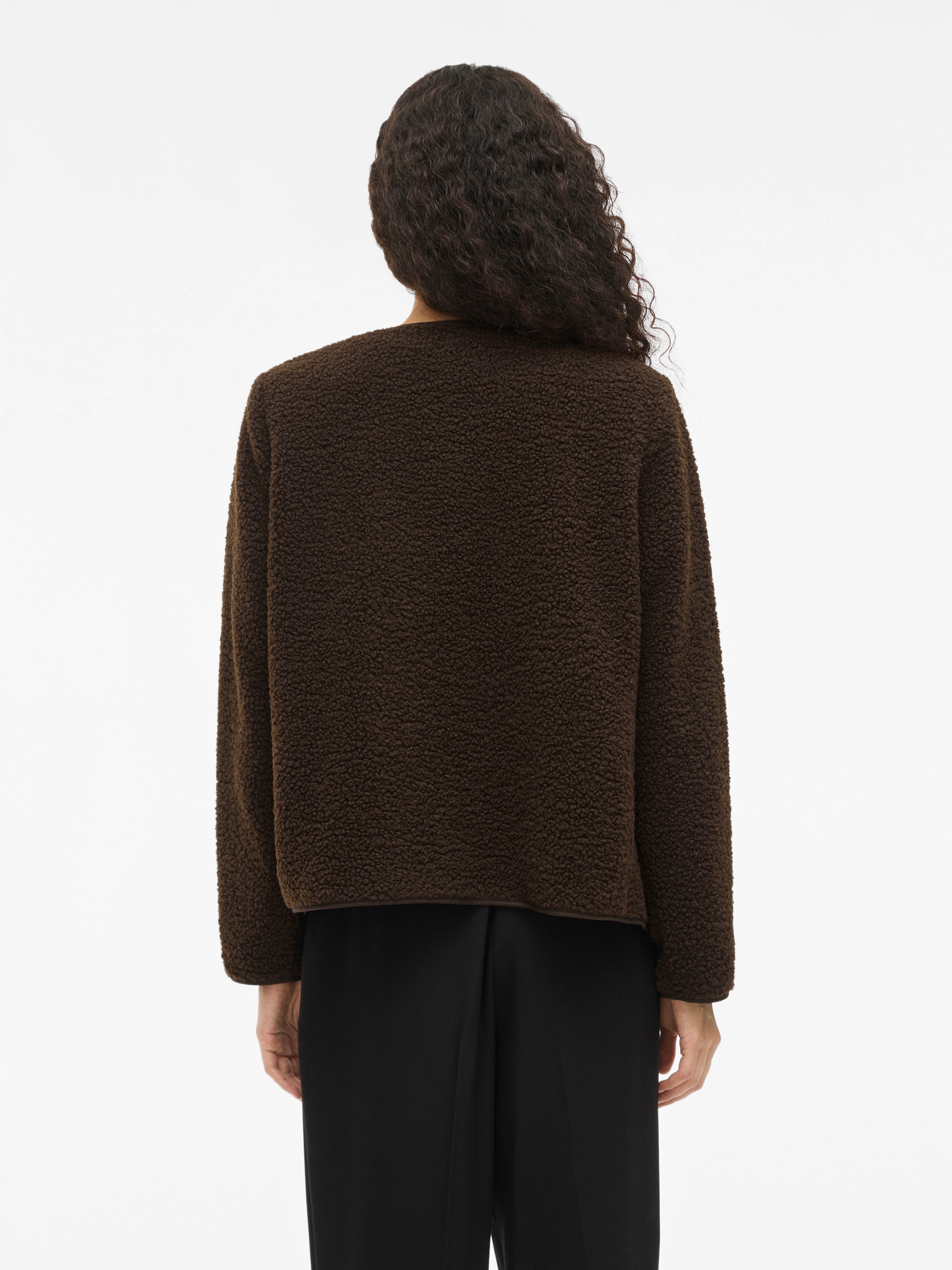 Vila Plüschjacke »VIADA TEDDY JACKET« Kunstfaser