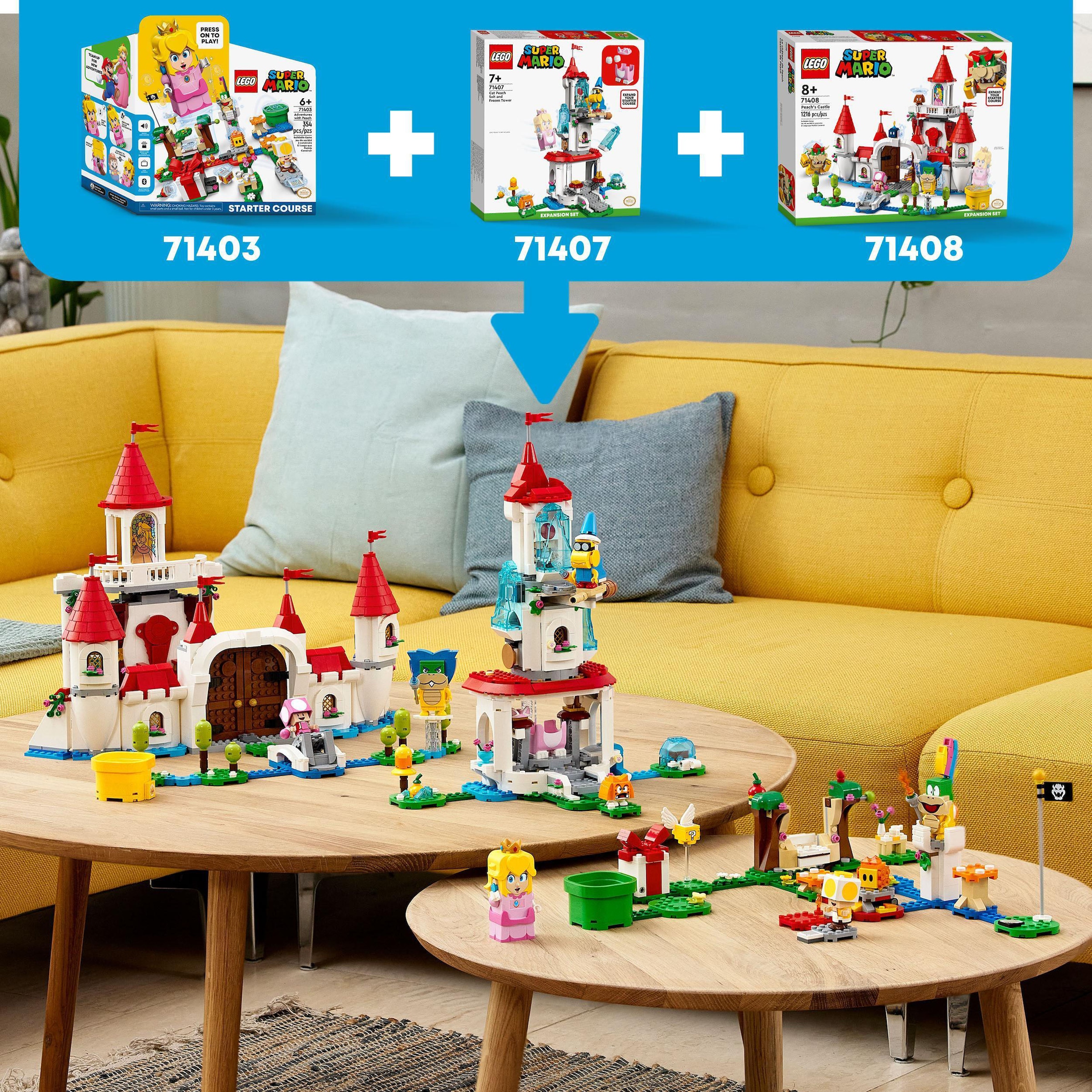 LEGO® Konstruktionsspielsteine »Pilz-Palast – Erweiterungsset (71408), LEGO® Super Mario«, (1216 St.), Made in Europe