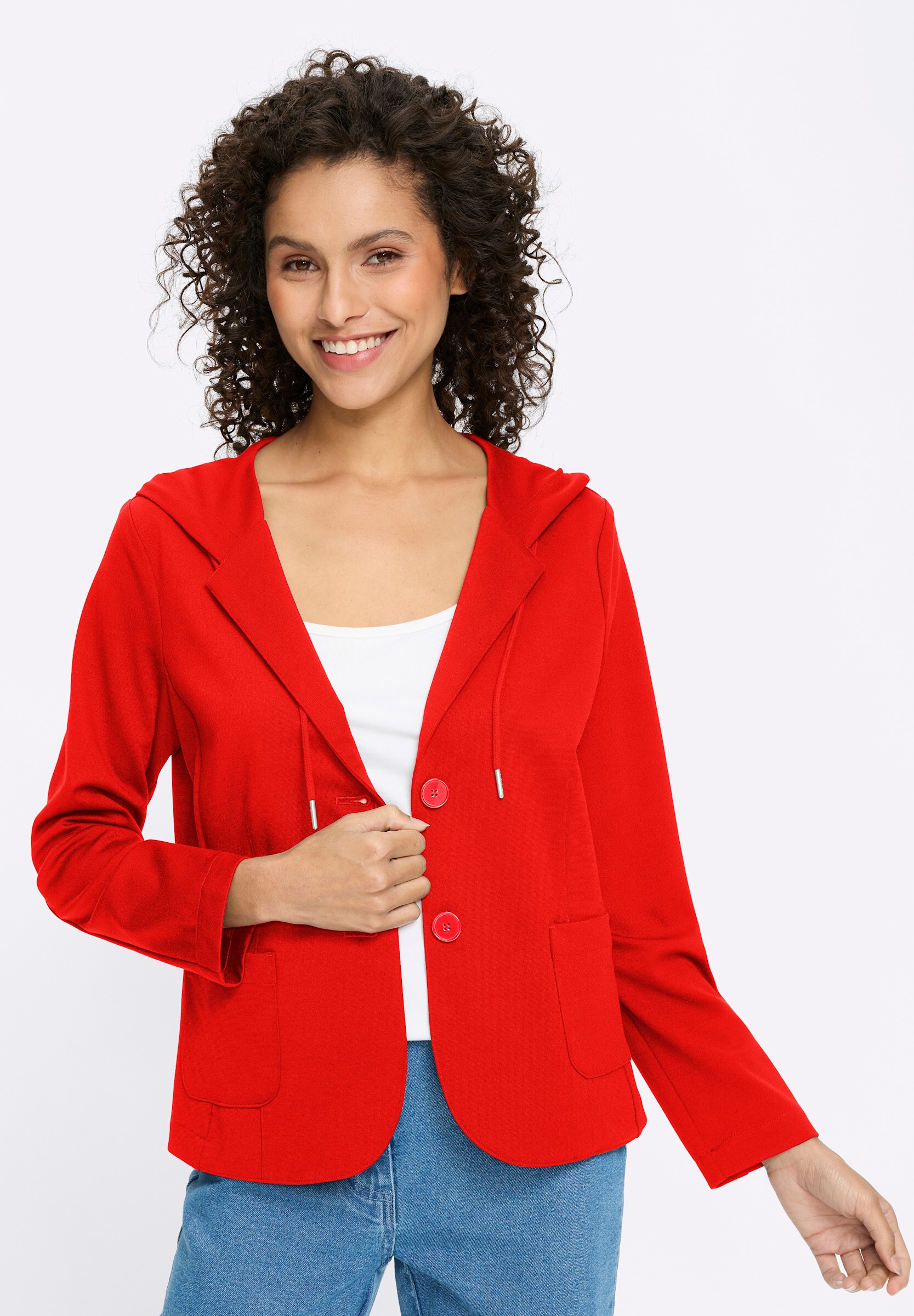 heine Sweatblazer »Sweatblazer Blazer mit Kapuze«