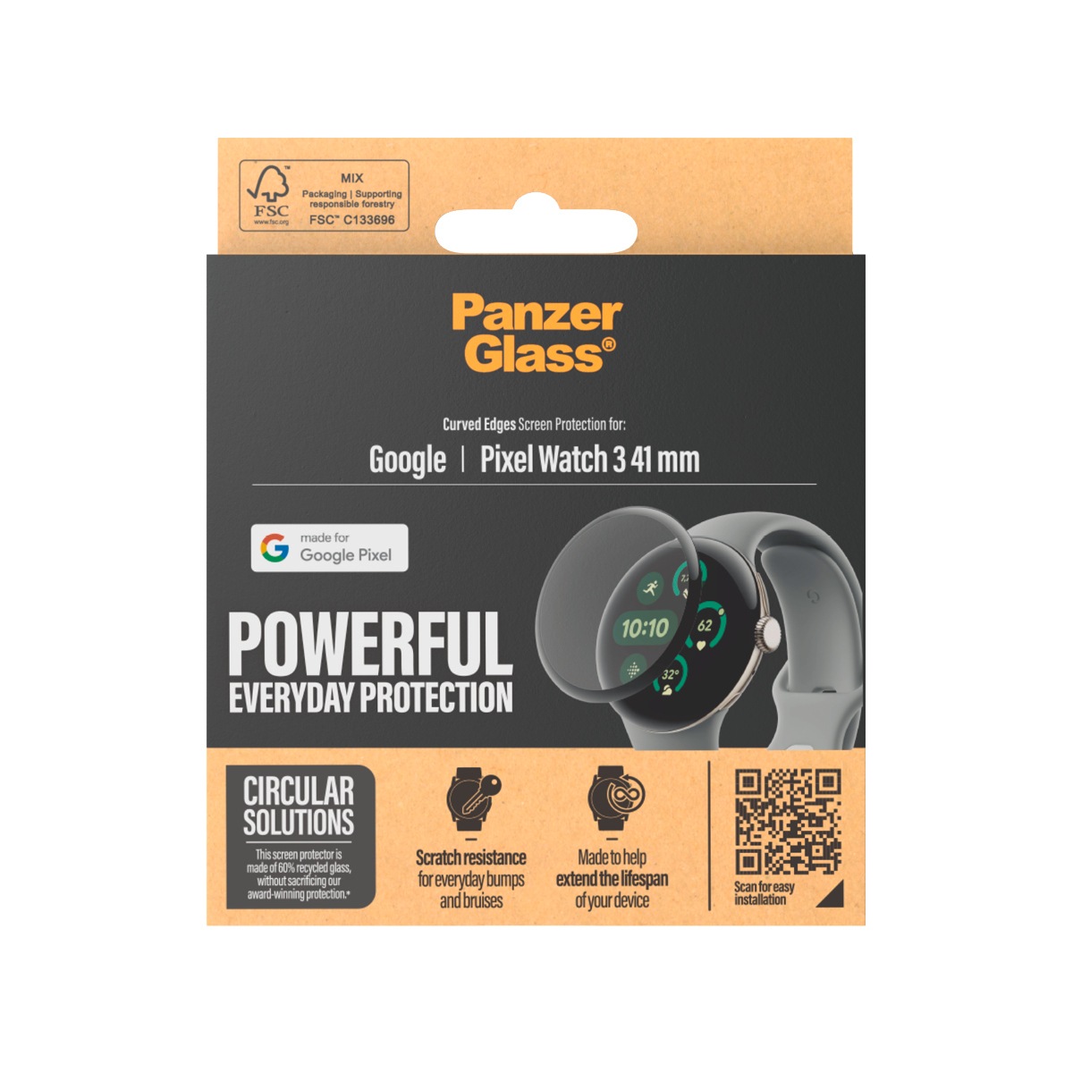 CARE by PanzerGlass Displayschutzglas »Curved Edges Screen Protection«, Displayschutzfolie, Schutzfolie, Bildschirmschutz, kratz- & stoßfest
