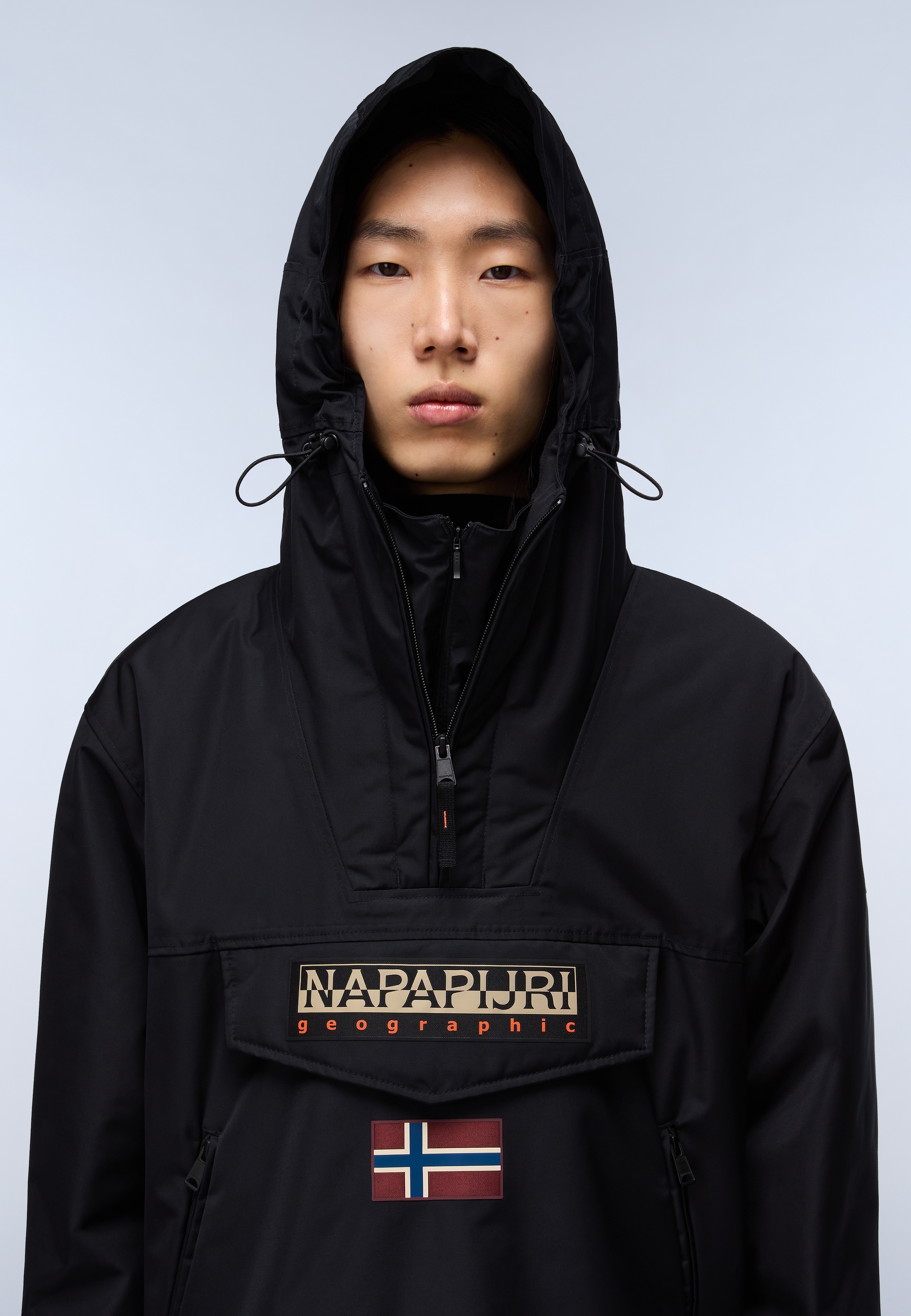 Napapijri Anorak mit Kapuze aus Polyester, auch in großen Größen