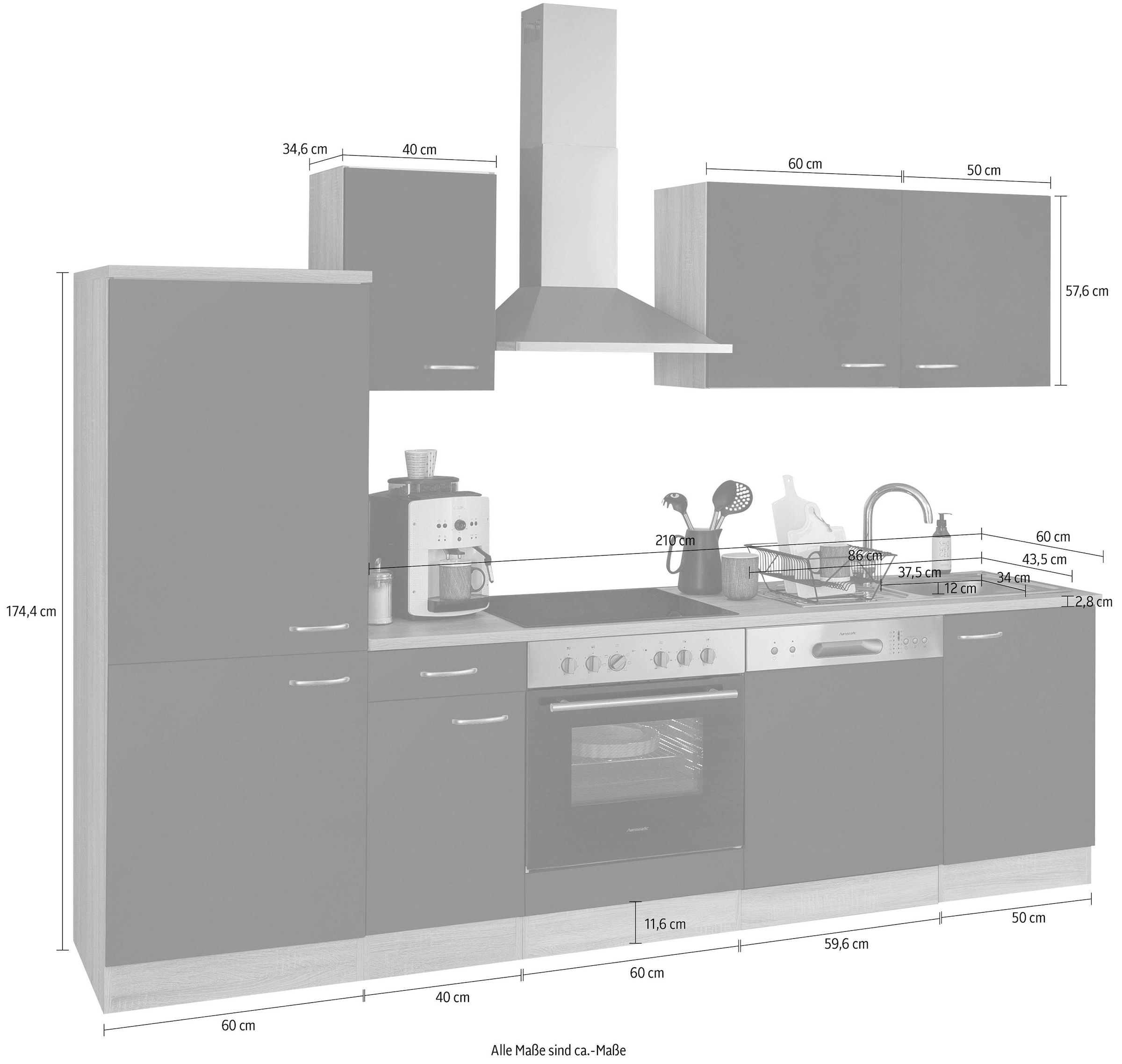 OPTIFIT Küchenzeile »Parare« ohne E-Geräte, Breite 270 cm