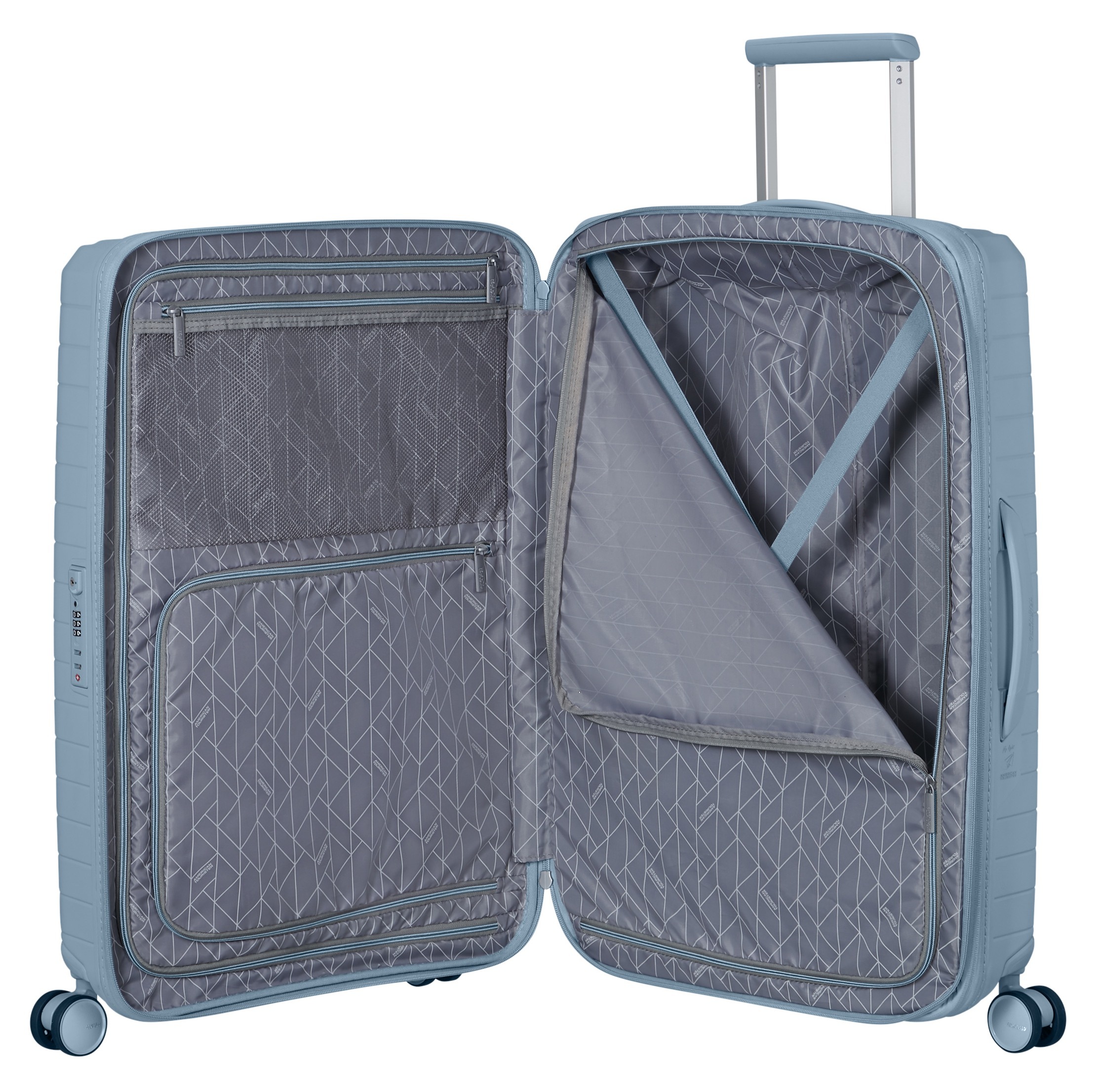 American Tourister® Hartschalen-Trolley »FASTFORWARD, verschiedene Größen und Farben«, 4 Rollen, Hartschalen-Koffer personalisierbar TSA-Schloss Volumenerweiterung