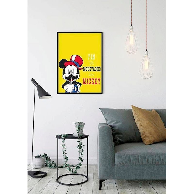 Komar Poster »Mickey Mouse Moustache«, Disney, (1 St.), Kinderzimmer,  Schlafzimmer, Wohnzimmer online kaufen | mit 3 Jahren XXL Garantie