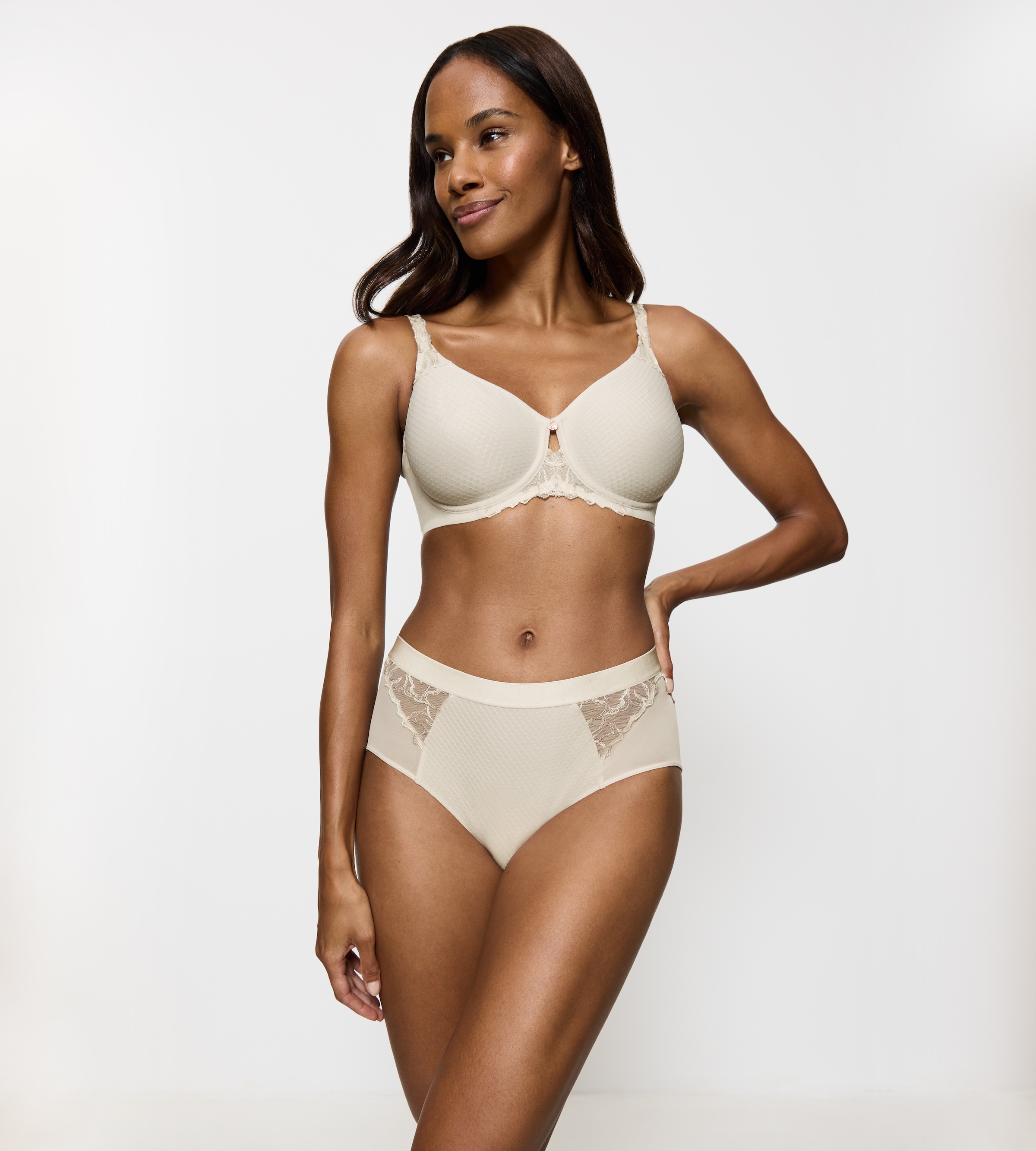 Triumph Maxislip »Wild Azalea Florale« Spitze, hochgeschnitten, Satin-Einfassung, elastisch