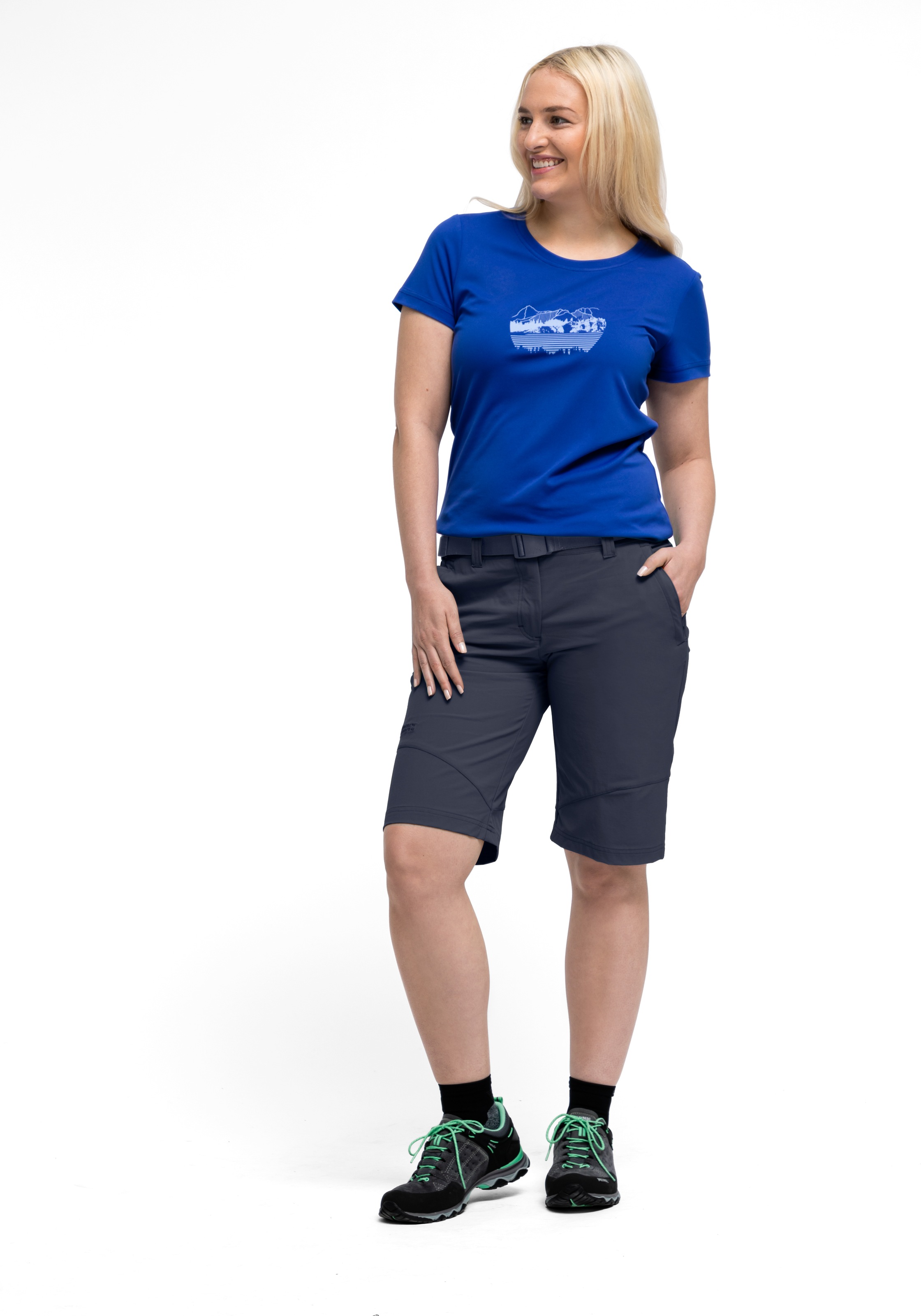 Maier Sports Funktionsshorts »Lawa«, Damen Shorts, kurze Wanderhose, Outdoorhose mit 2 Taschen, Regular Fit