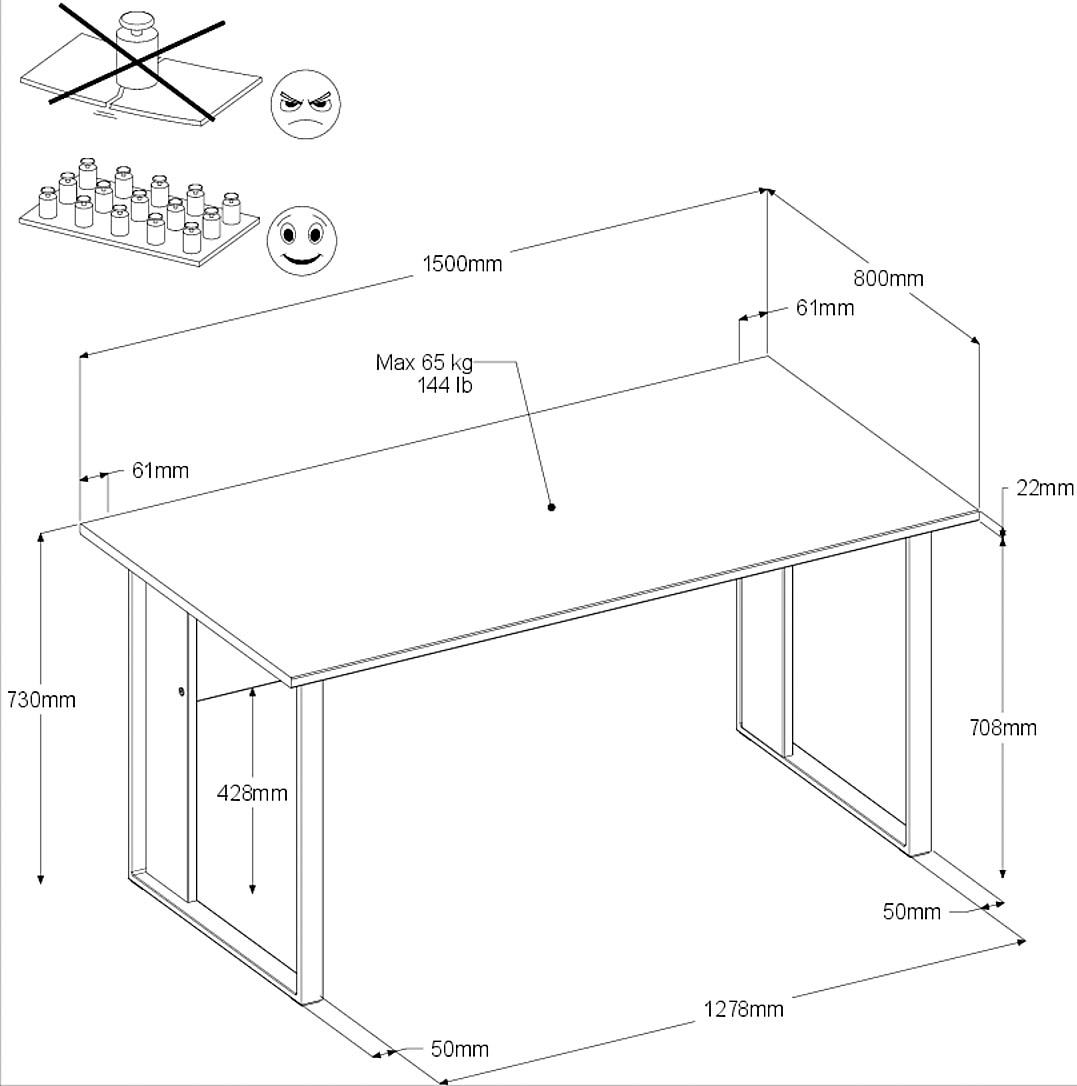 Parisot Büromöbel-Set »Start Up« Set, 1-tlg., 2 tlg. Gesamtarbeitsfläche 189 x 80cm