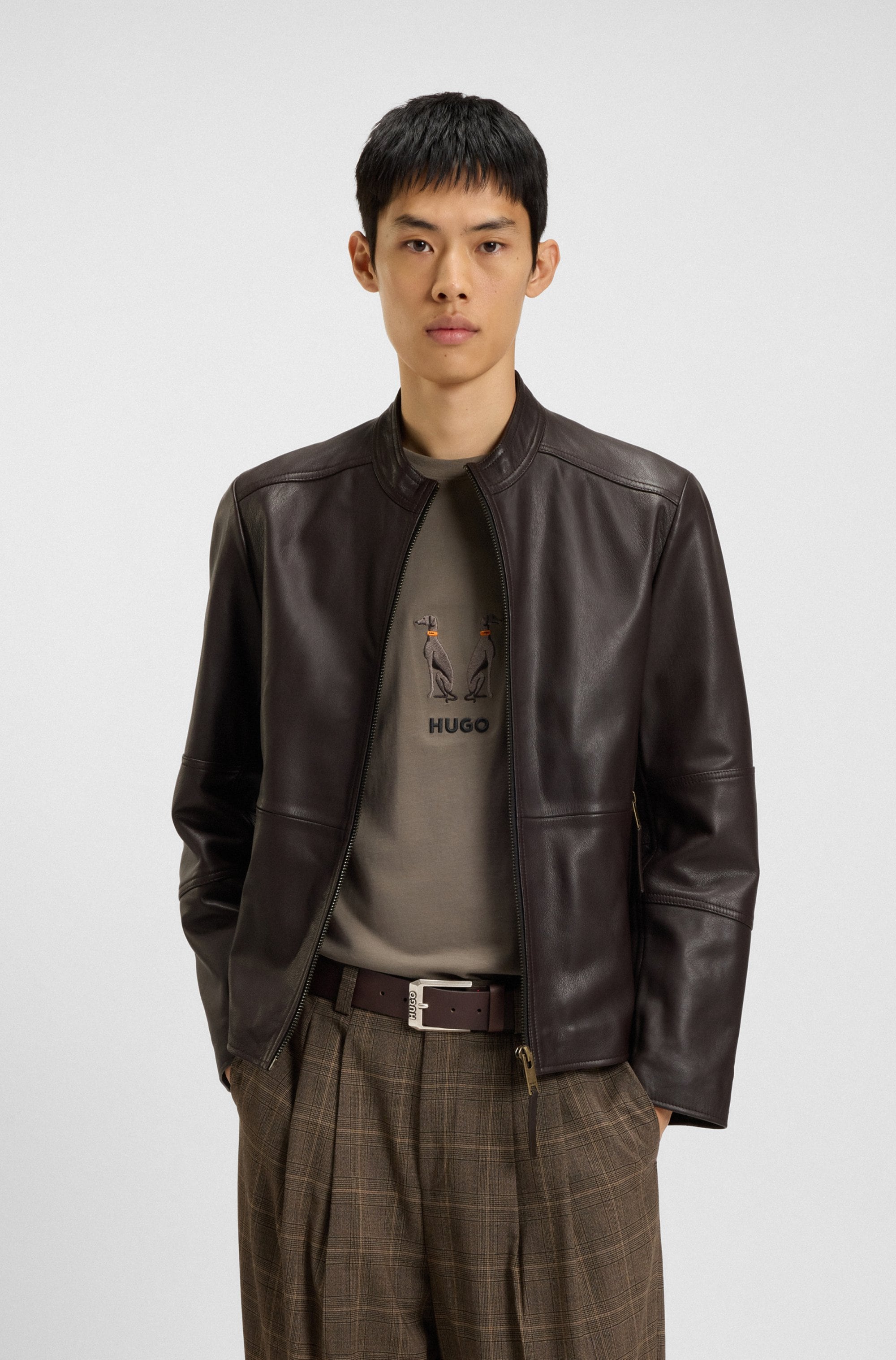 HUGO Ledergürtel »Gelio Sz40« mit Markenlabel von HUGO