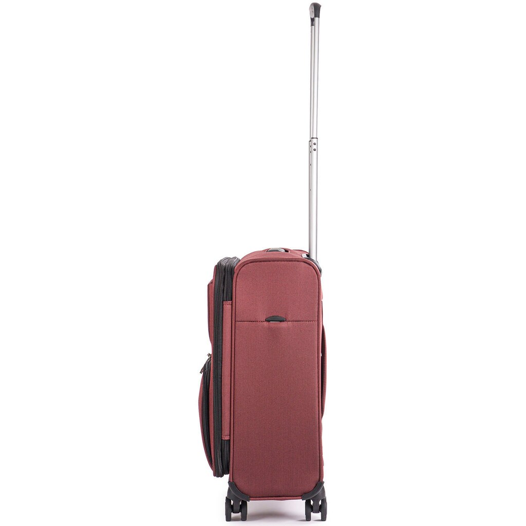 Stratic Weichgepäck-Trolley »Bendigo Light + S, redwine«, 4 Rollen