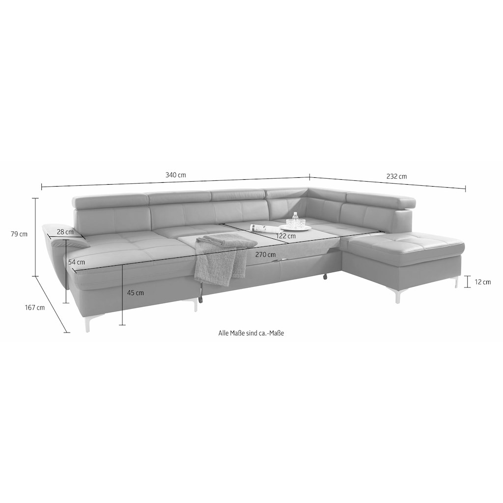 exxpo - sofa fashion Wohnlandschaft »Azzano«