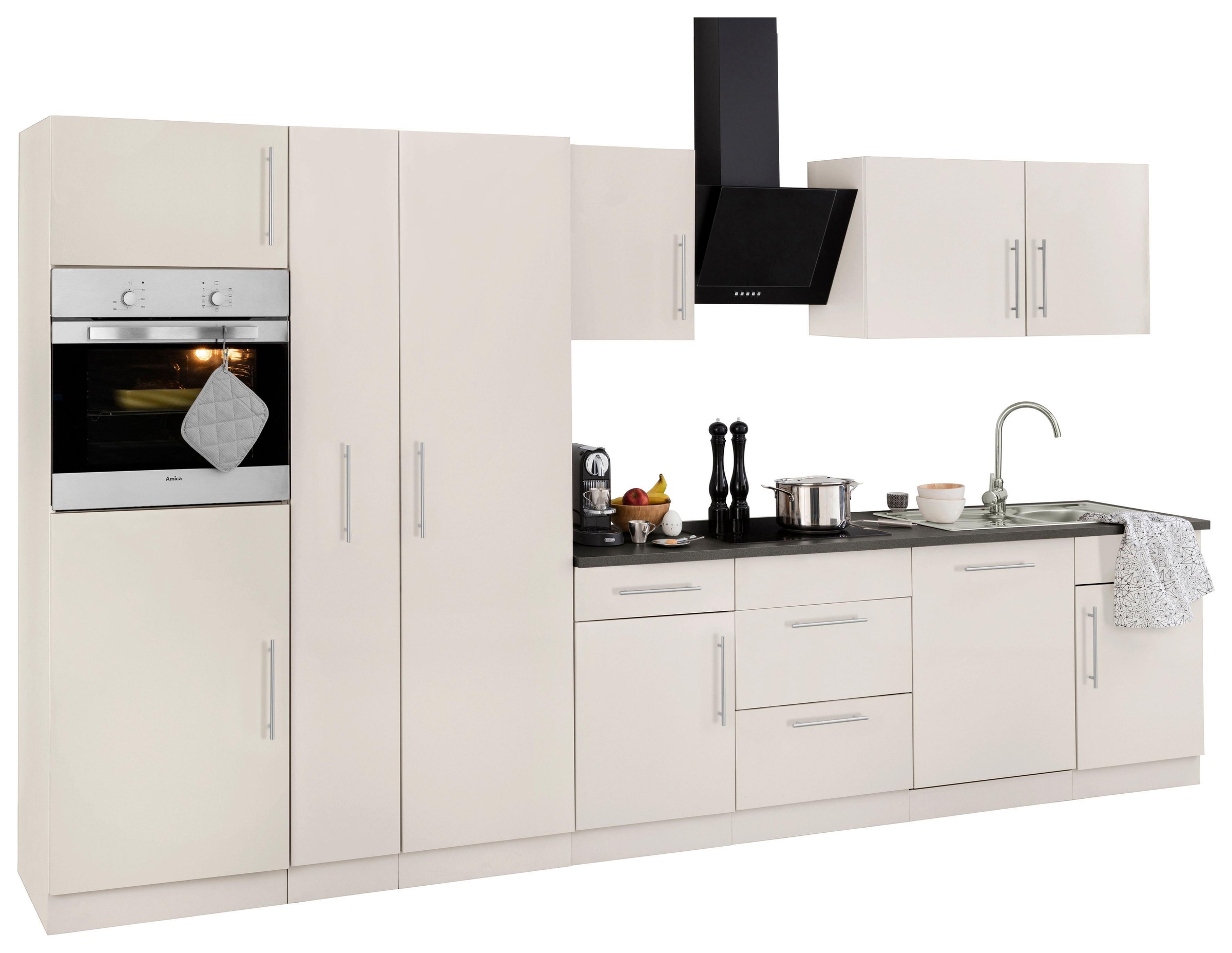 wiho Küchen Küchenzeile "Cali" ohne E-Geräte, Breite 360 cm