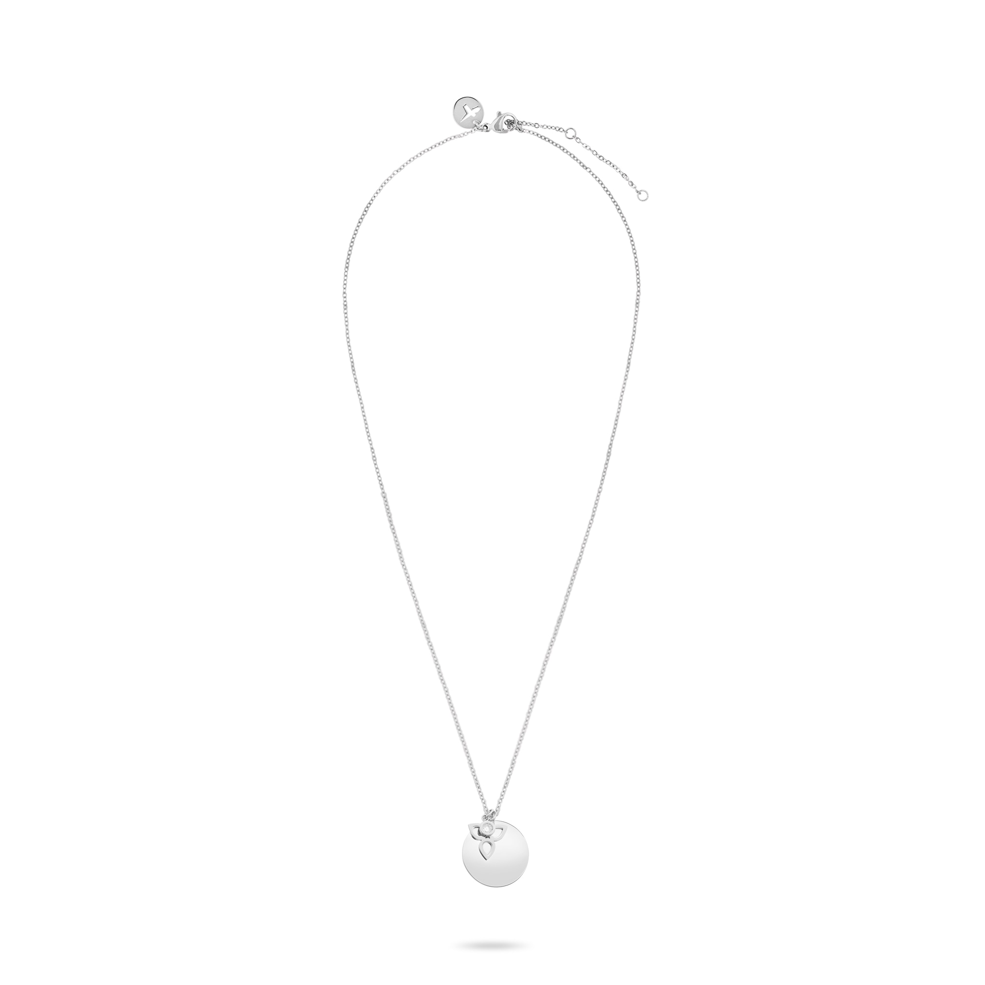 Tamaris Kette mit Anhänger »Schmuck Geschenk Edelstahl Halskette Kreis/Blüte« mit Zirkonia (synth.)