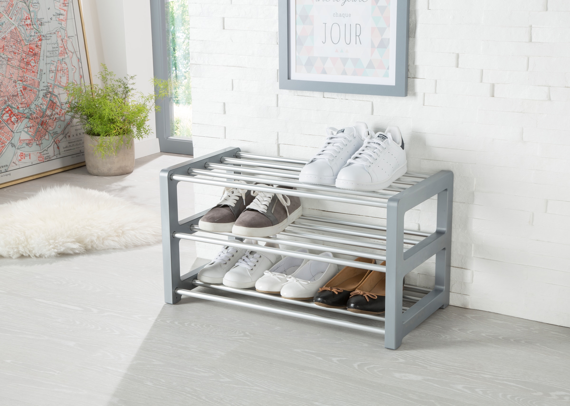 Ruco Schuhregal »Trend« 1 Stk. tlg. Regal mit 3 Etagen, stapelbar
