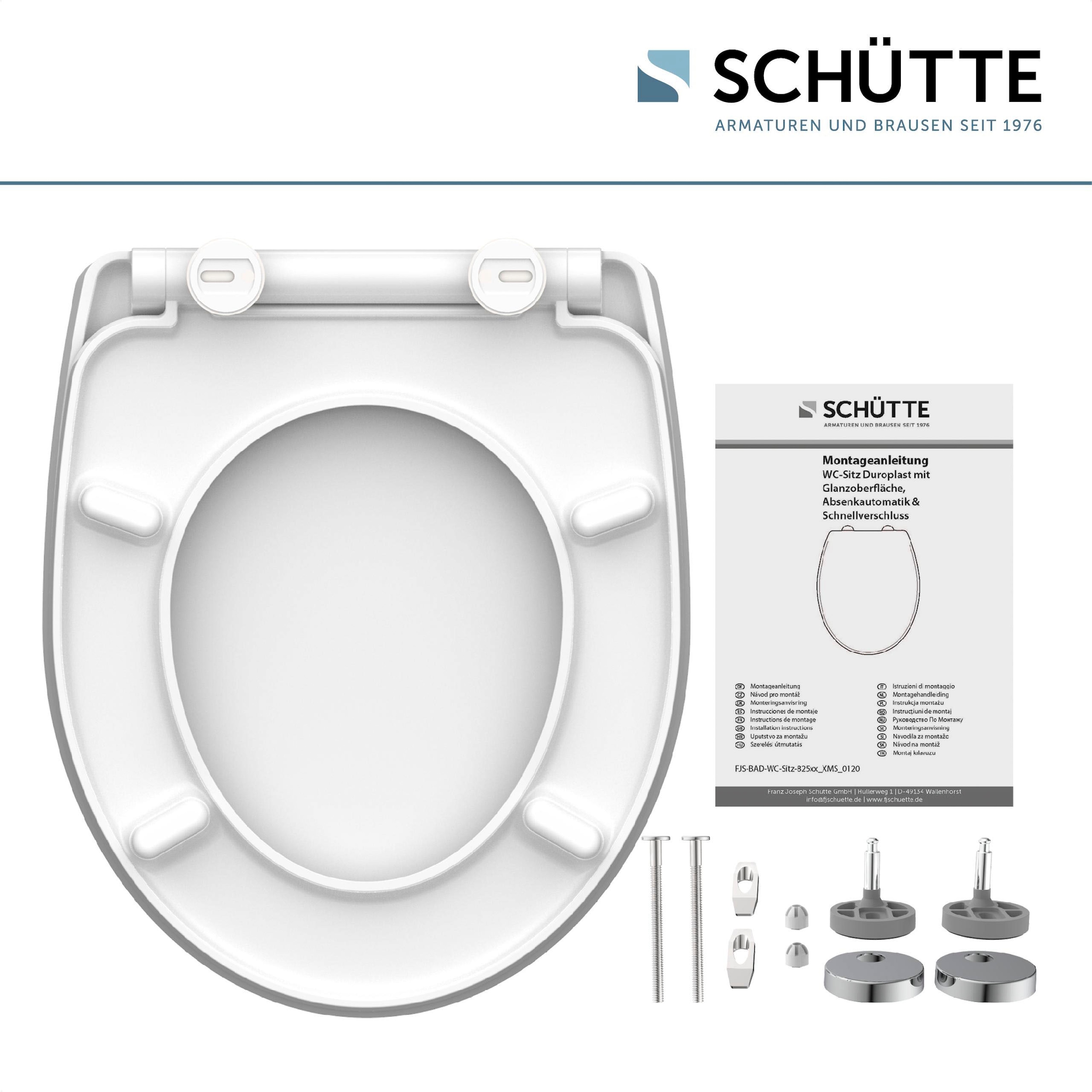 Schütte WC-Sitz »Crazy Skull«, Duroplast,mit Absenkautomatik und Schnellverschluss, High Gloss