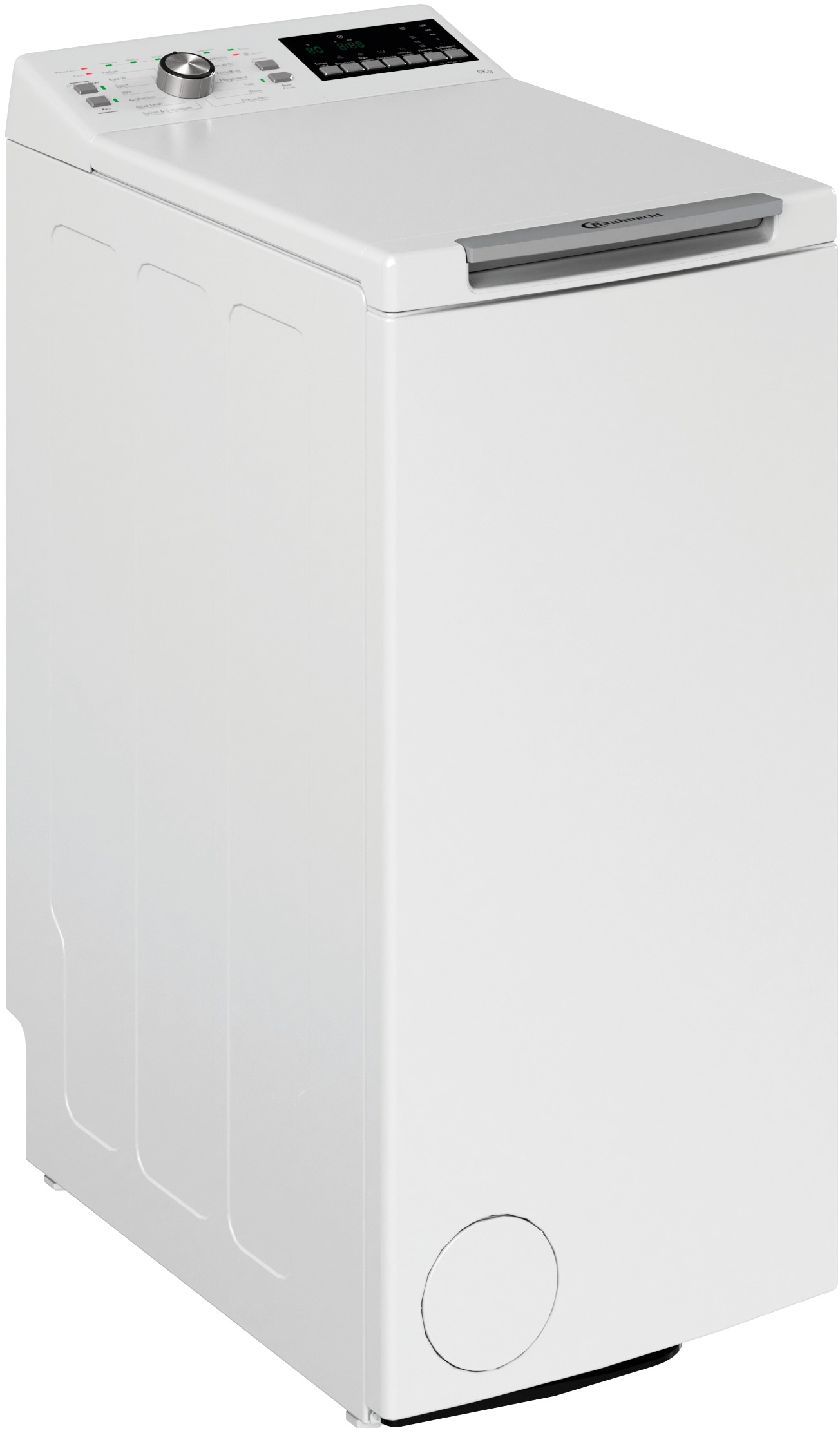 BAUKNECHT Waschmaschine Toplader "WAT 6313 C" 6 kg 1200 U/min Antiflecken, automatische Trommelpositionierung, Kurz 30 min.