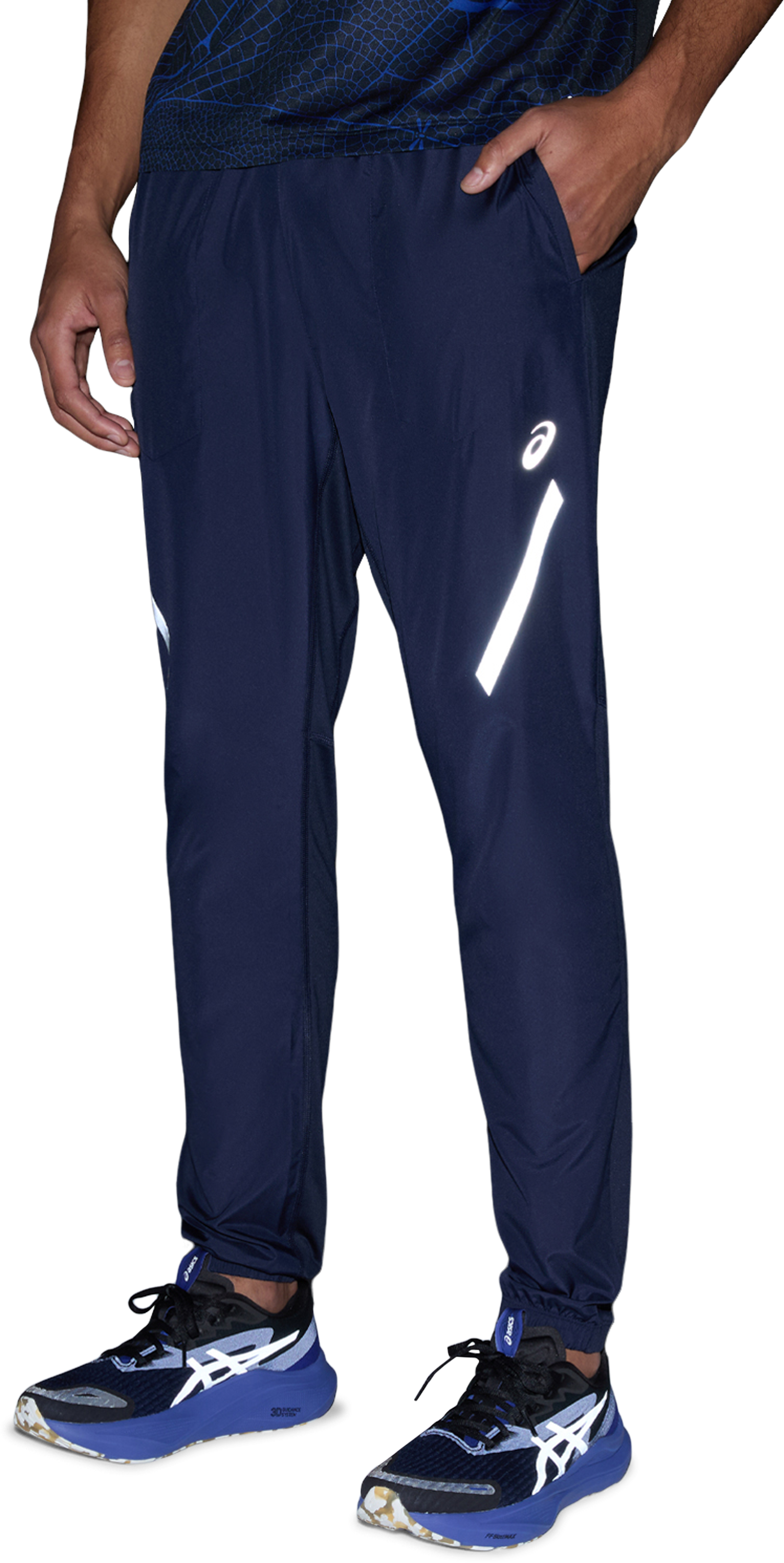 Asics Laufhose »LITE-SHOW PANT«, Reflektierende Details