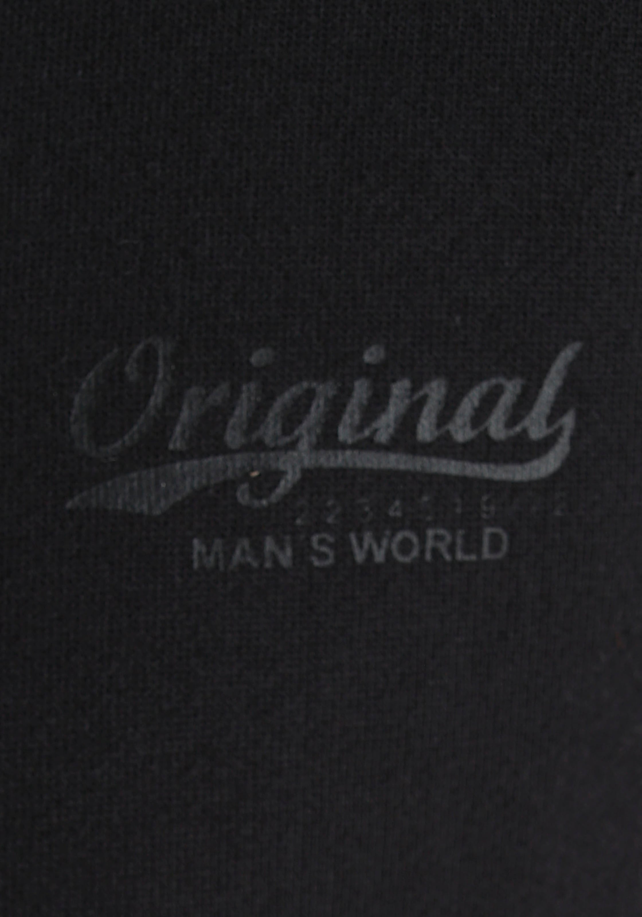 Man's World Sweatshirt, Langarm, Basic-Stil, unifarben, Rundhalsausschnitt