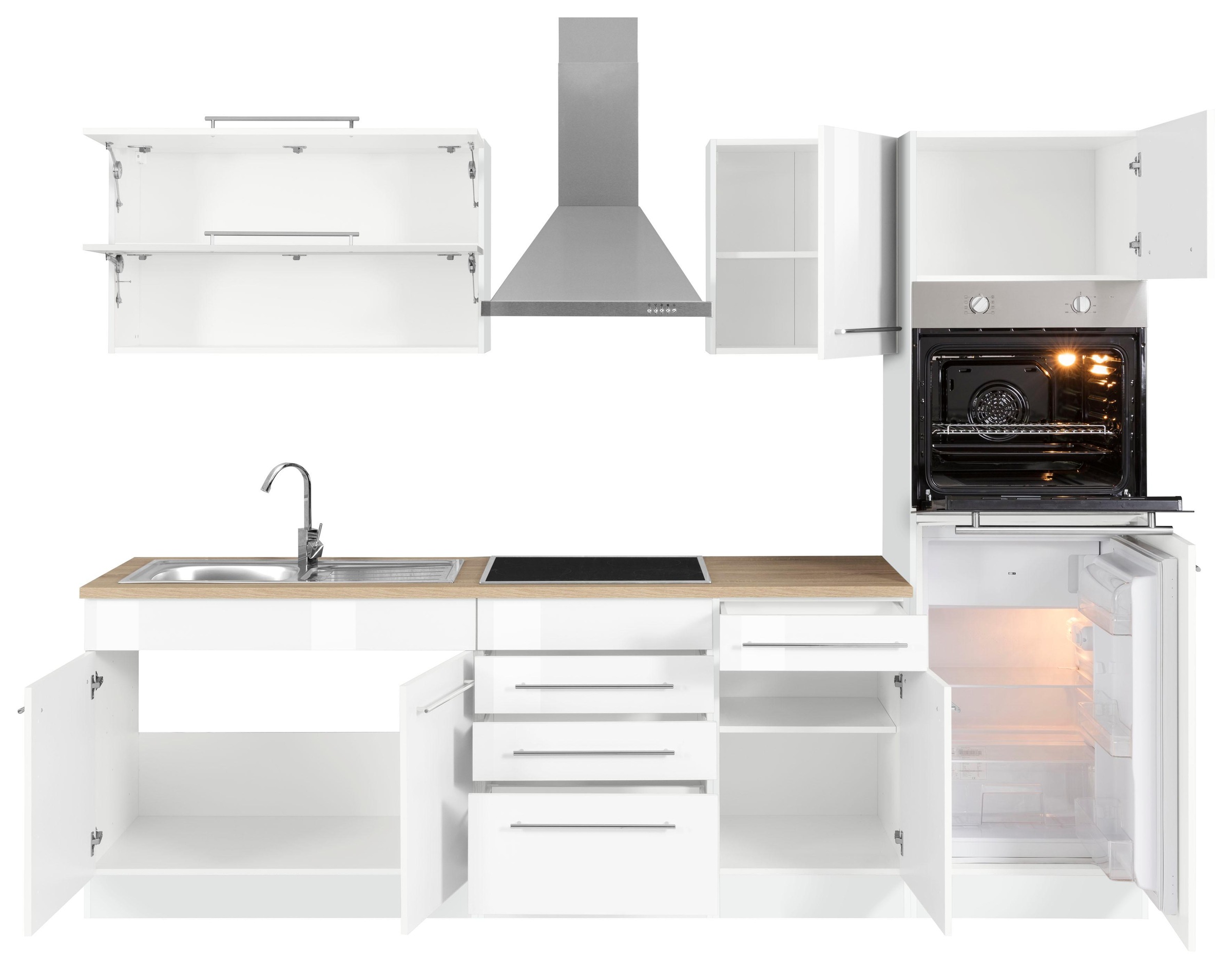 KOCHSTATION Küchenzeile »KS-Eton«, mit E-Geräten, Breite 270 cm