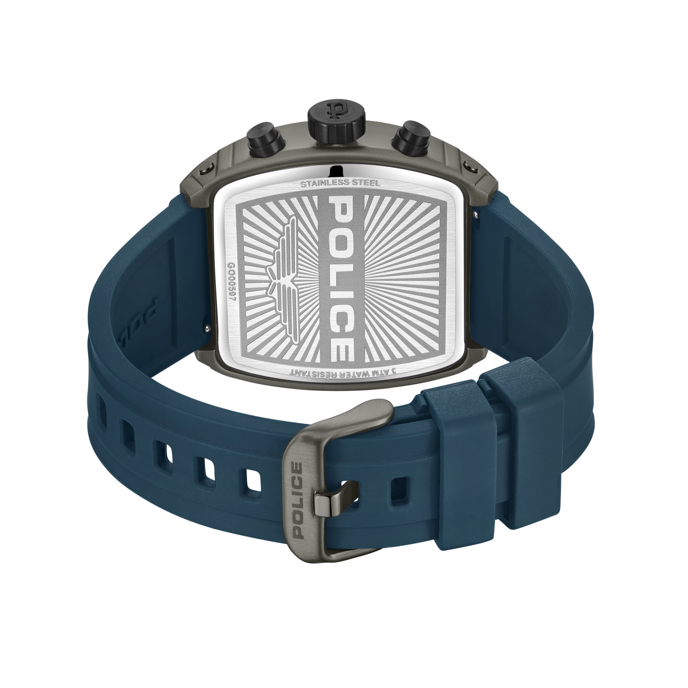 Police Chronograph »Coswig« Quarzuhr, Armbanduhr, Herrenuhr, Silikonarmband, analog, Tag