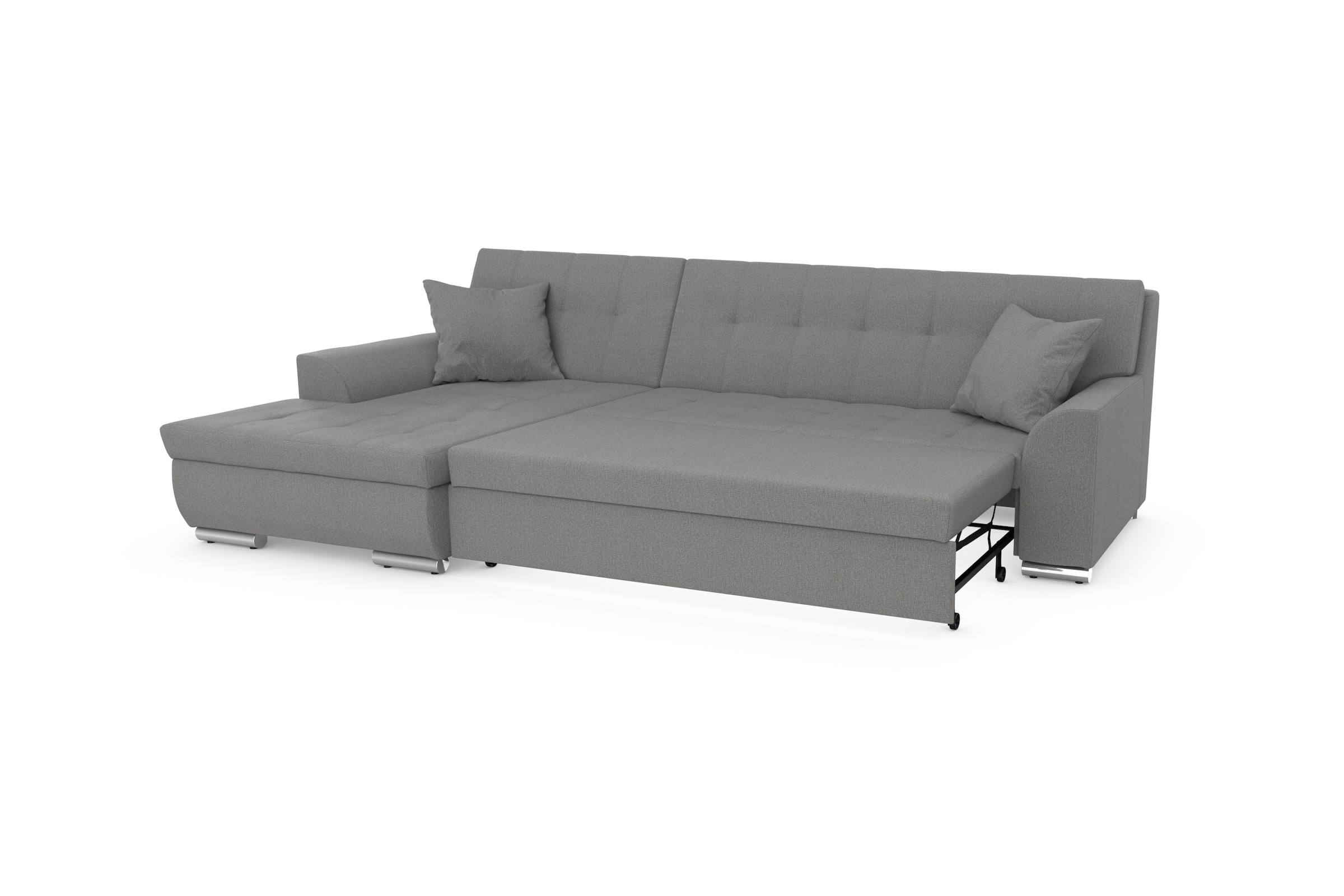 DOMO collection Ecksofa Treviso, wahlweise mit Bettfunktion, incl. Zierkissen