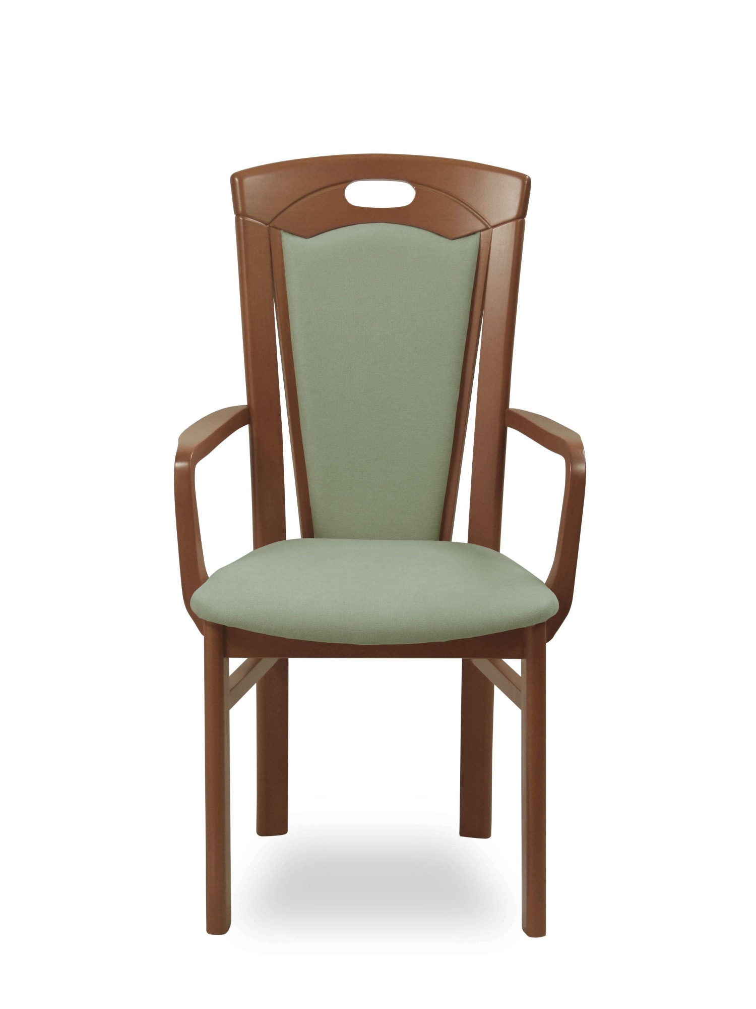 Home affaire Esszimmerstuhl »FERDI, Armlehnstuhl, Made in Italy, Massivholz« () 1 Stk.Bezug Feinstruktur (wasser-und fleckabweisend) oder Struktur