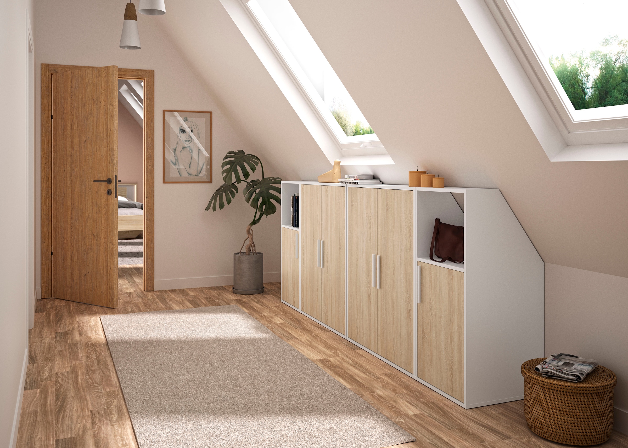 Gami Kleiderschrank »UNDER« Schrägschrank mit einer Tür