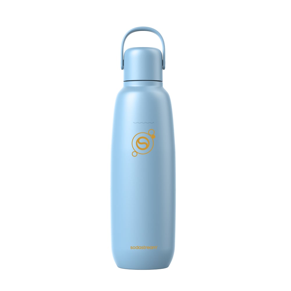 SodaStream Thermoflasche »Metallflasche Fizz&go COOL DWS, 0,9 l, Trinkflasche« kompatibel mit SodaStream DUO, E-DUO, TERRA, ART & ENSO Wassersprudler