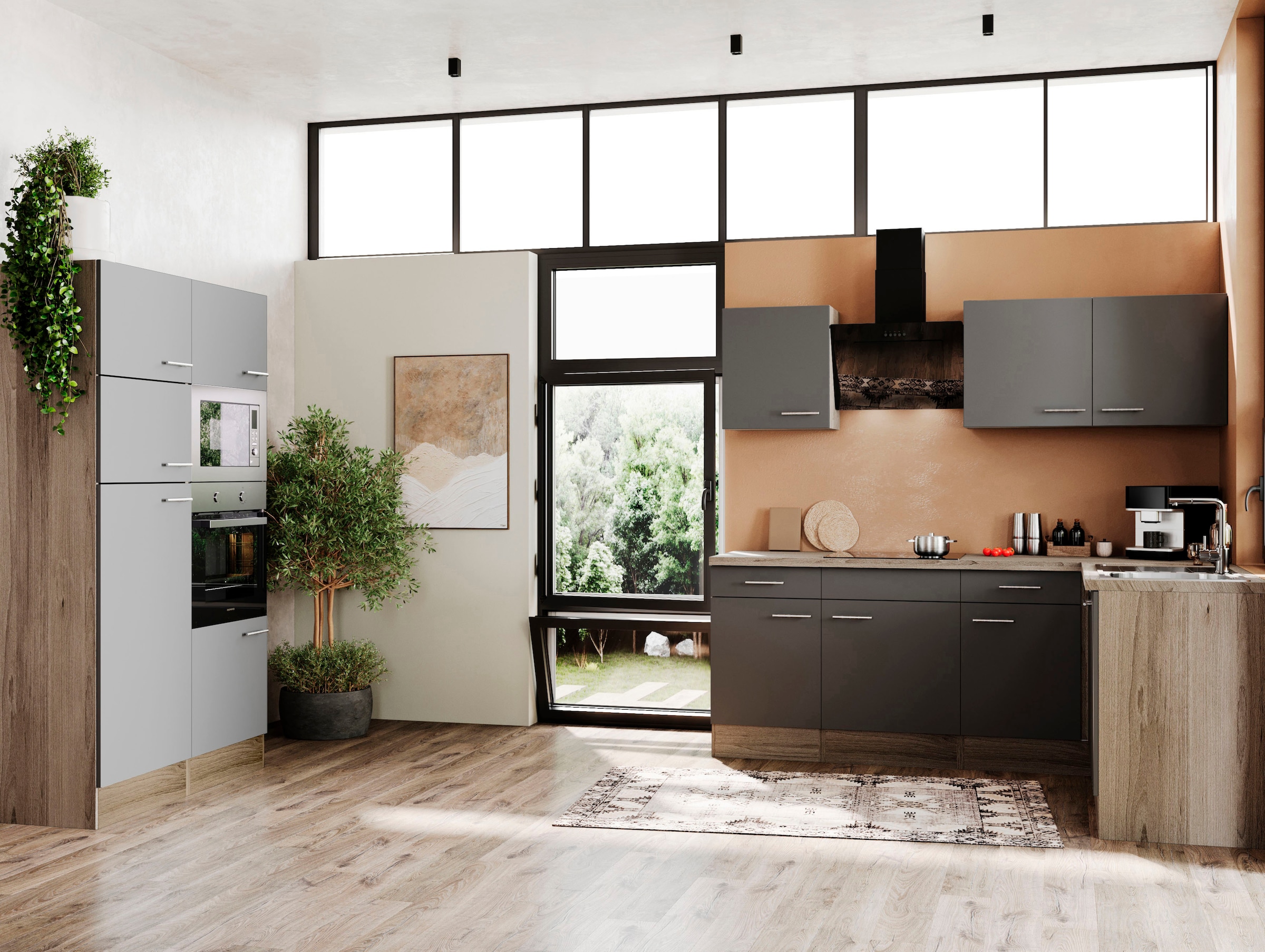 RESPEKTA Küchenzeile »Oliver« Breite 340 cm, wechselseitig aufbaubar