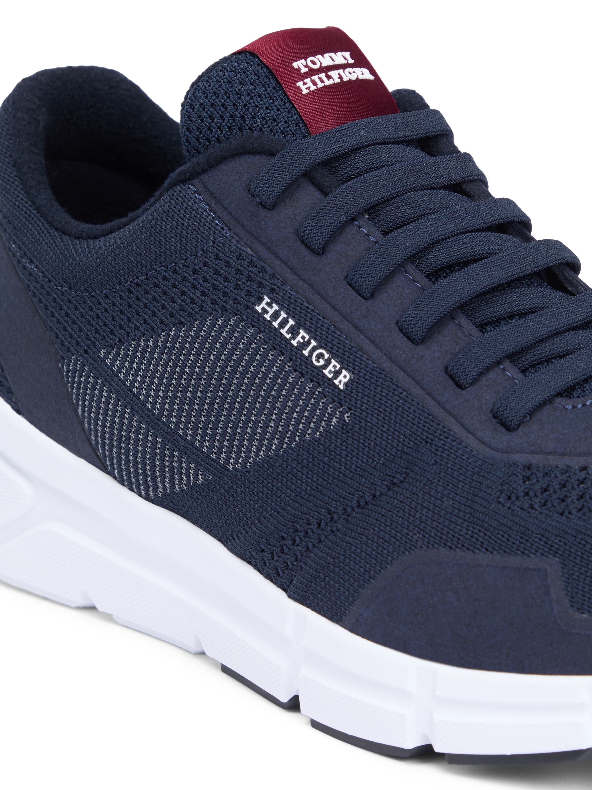 Tommy Hilfiger Sneaker »MODERN COMFORT RUN TECH KNIT«  , Freizeitschuh, Halbschuh, Schnürschuh mit seitlichem Logo