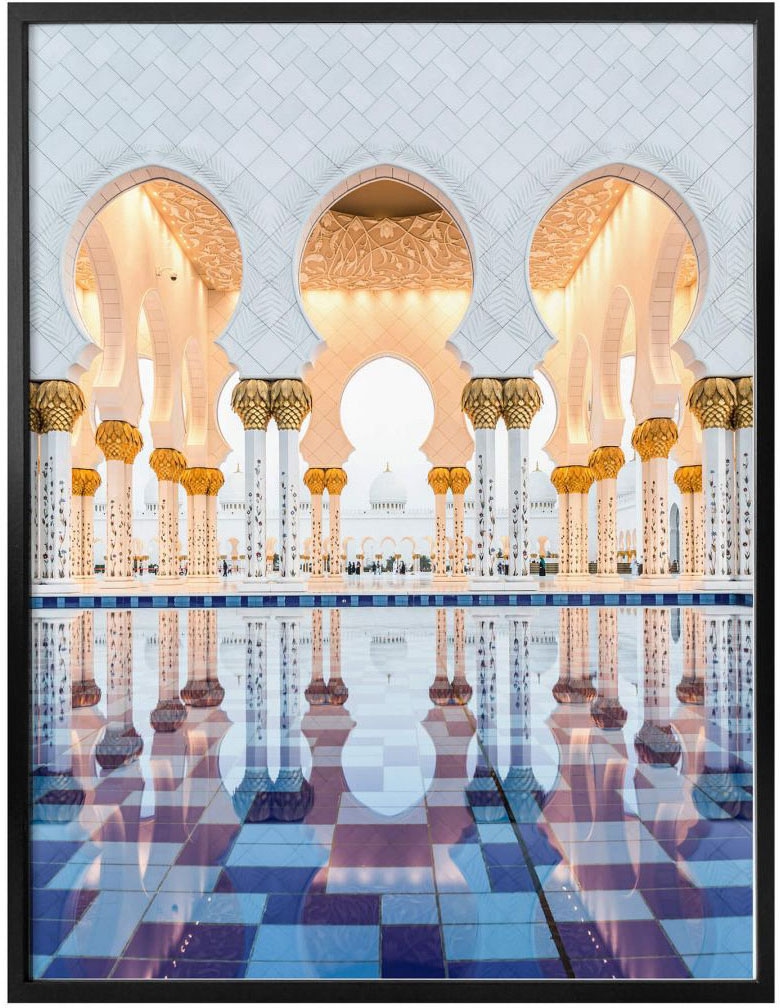 Wall-Art Poster Wandbild, Moschee kaufen Abu Zayed Poster, St.), Bild, Wandposter Gebäude, (1 bequem »Sheikh Dhabi«
