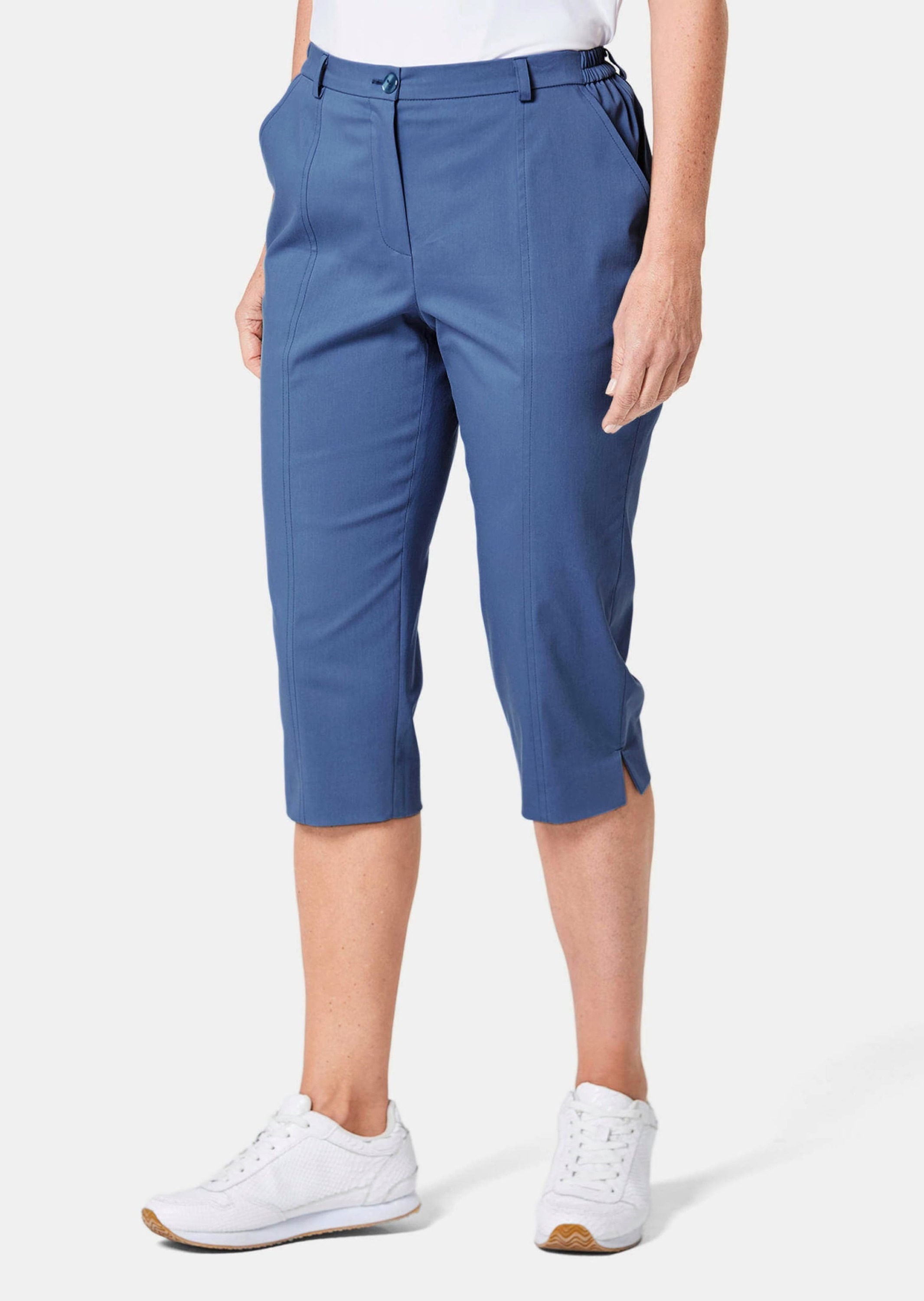 GOLDNER Caprihose »Sportive Capri-Hose aus trageangenehmen Satin«