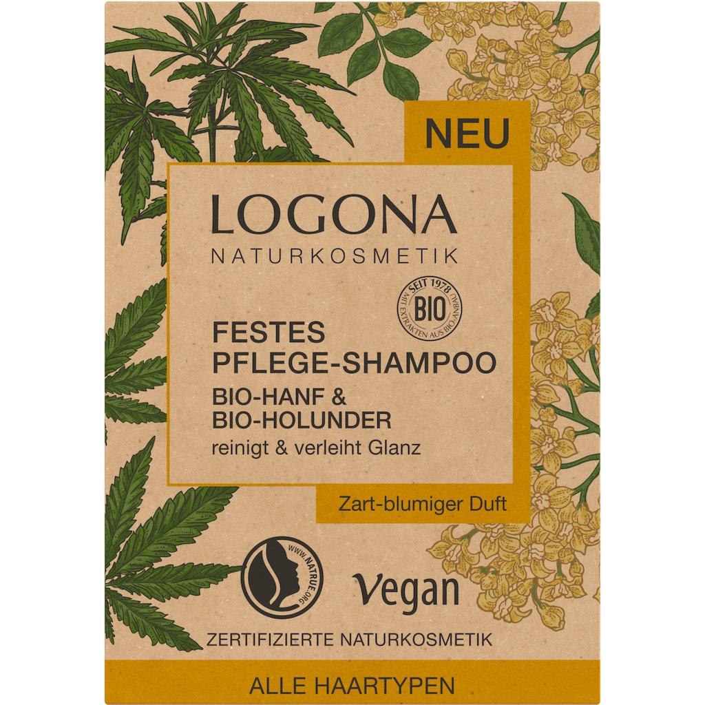 LOGONA Haarshampoo »Logona Festes Shampoo Hanf & Holunder«