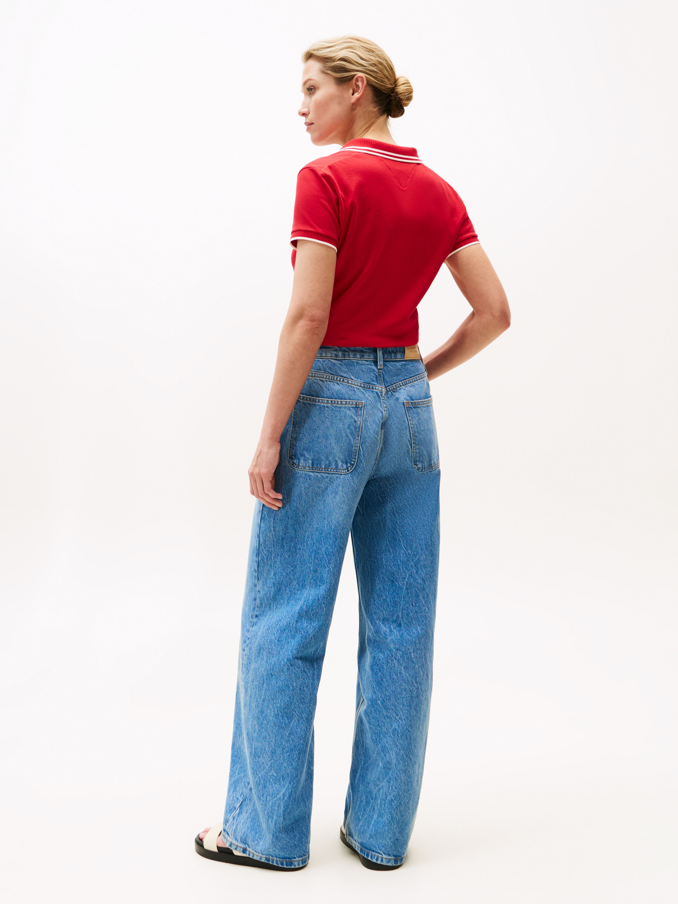 Tommy Hilfiger Weite Jeans »Loose Wide Leg Regular Waist«, mit Tommy Hilfiger Logo-Badge